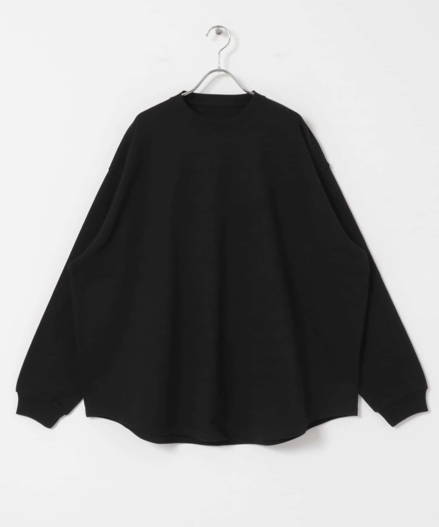 dDdDdDd　SUPER BIG ROUND LONG-SLEEVE T-SHIRTS BLACK S