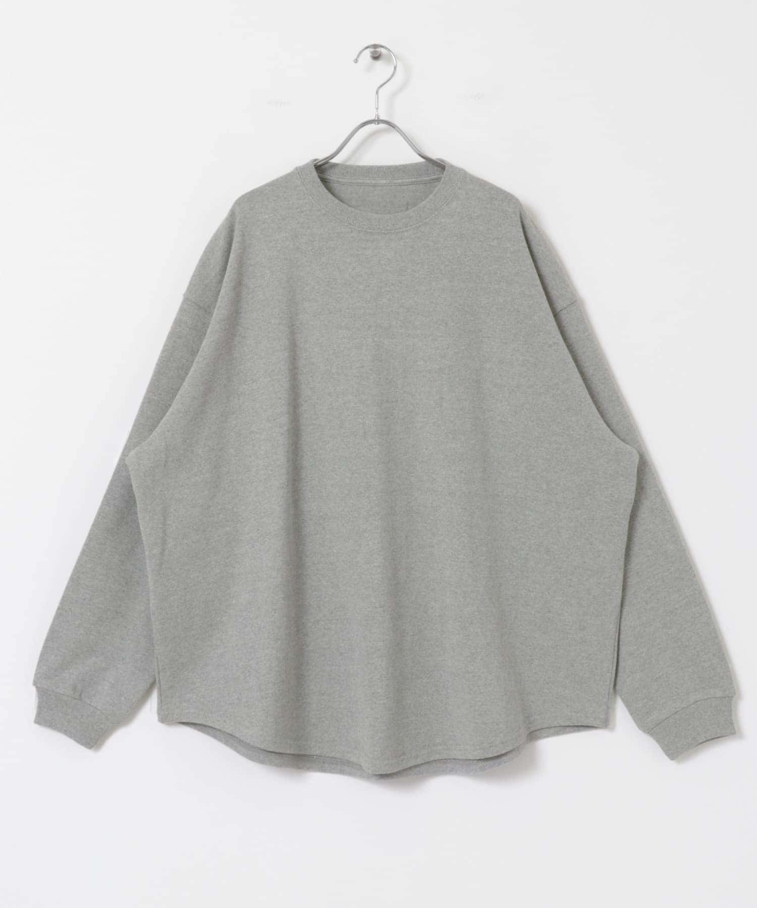 dDdDdDd　SUPER BIG ROUND LONG-SLEEVE T-SHIRTS M.GRAY S