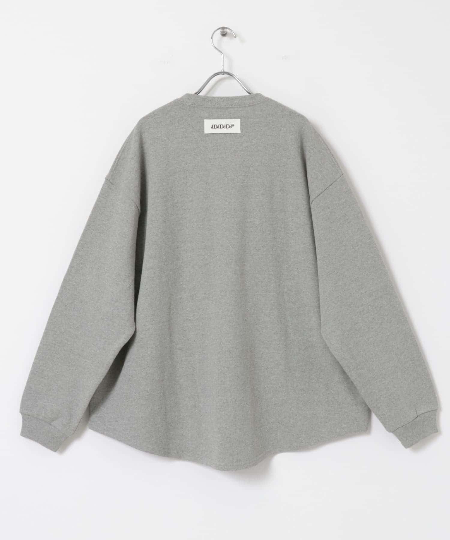 dDdDdDd　SUPER BIG ROUND LONG-SLEEVE T-SHIRTS M.GRAY S