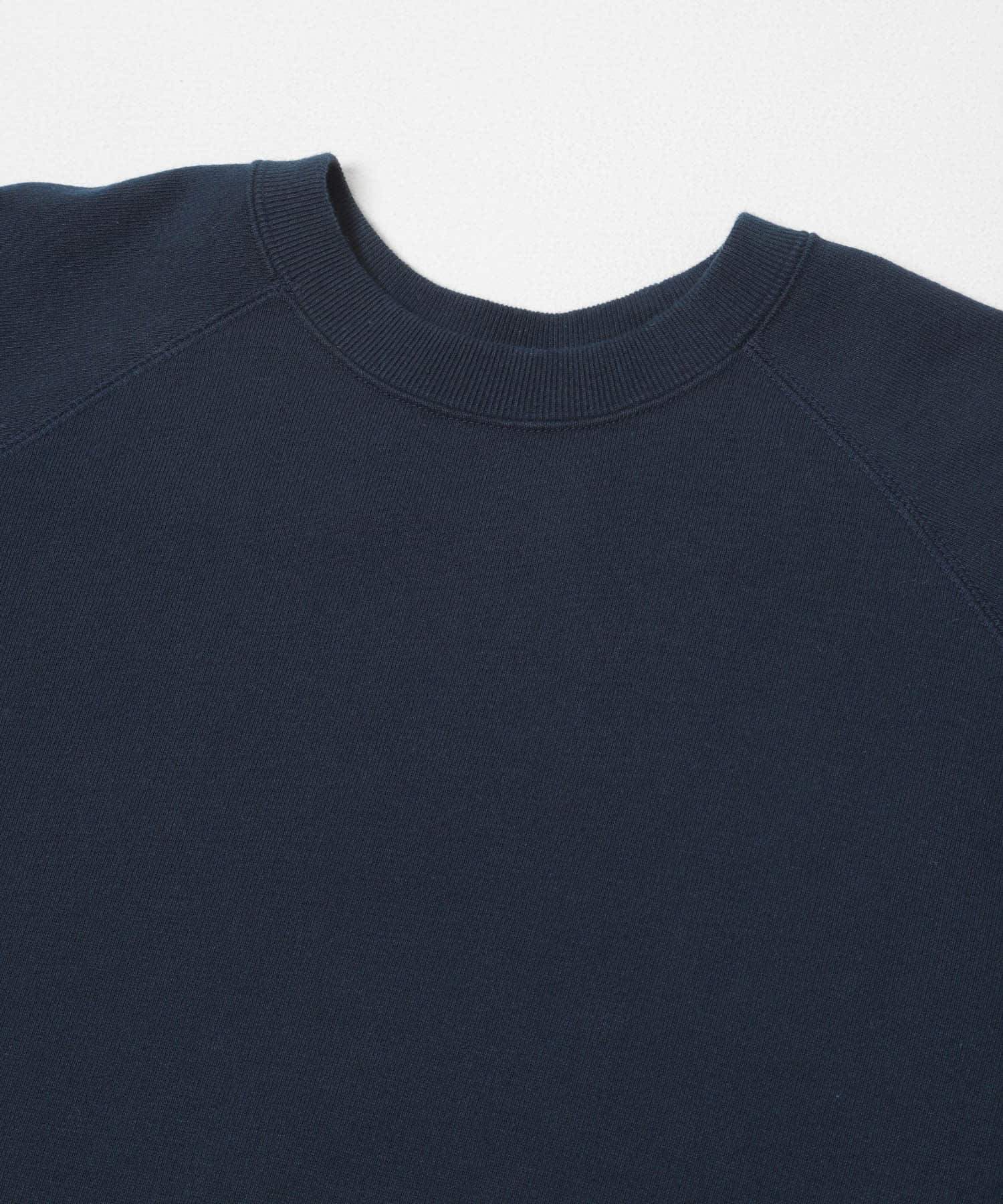 dDdDdDd　RAGLAN SLEEVE CREW SWEAT NAVY S
