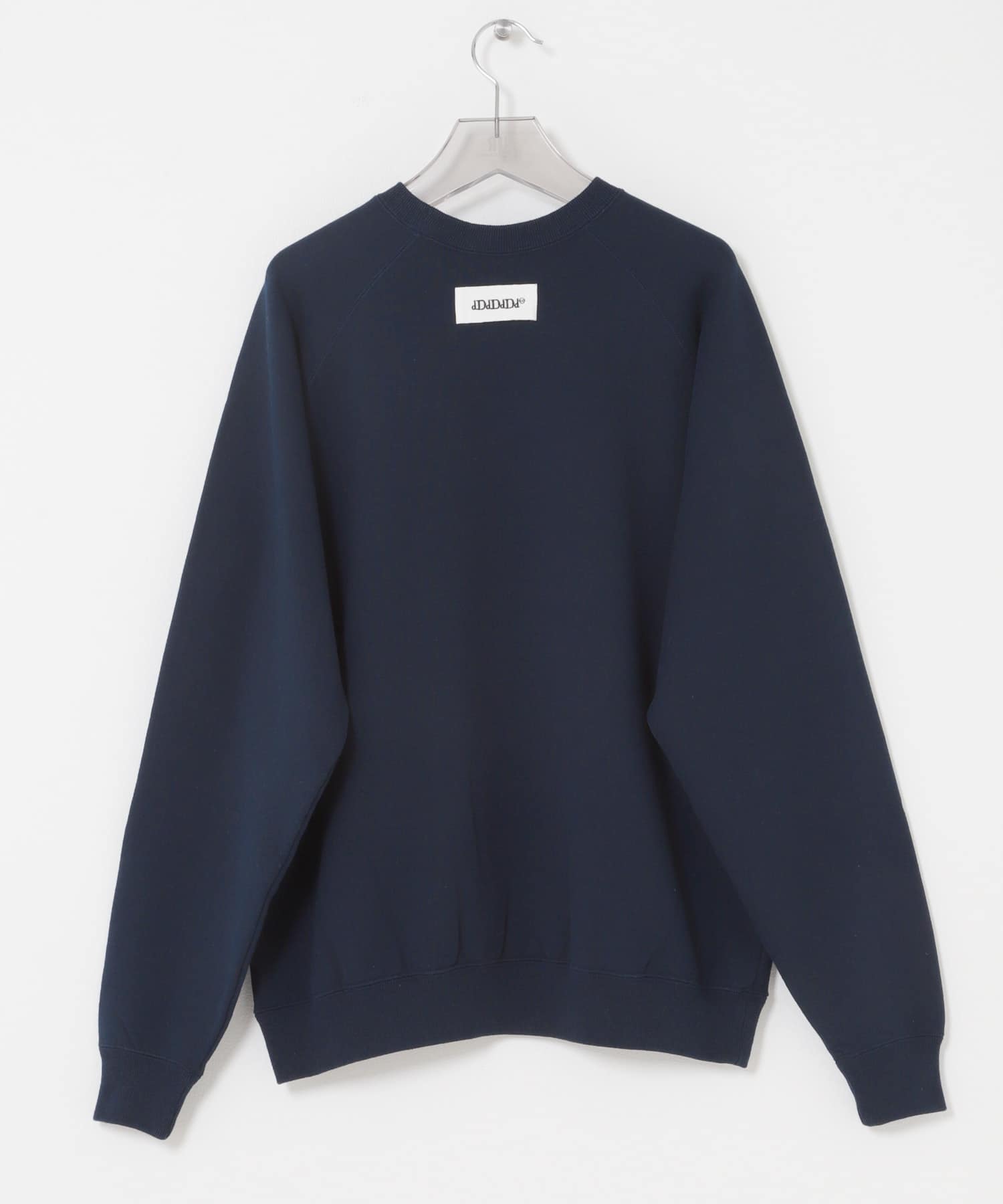 dDdDdDd　RAGLAN SLEEVE CREW SWEAT NAVY S