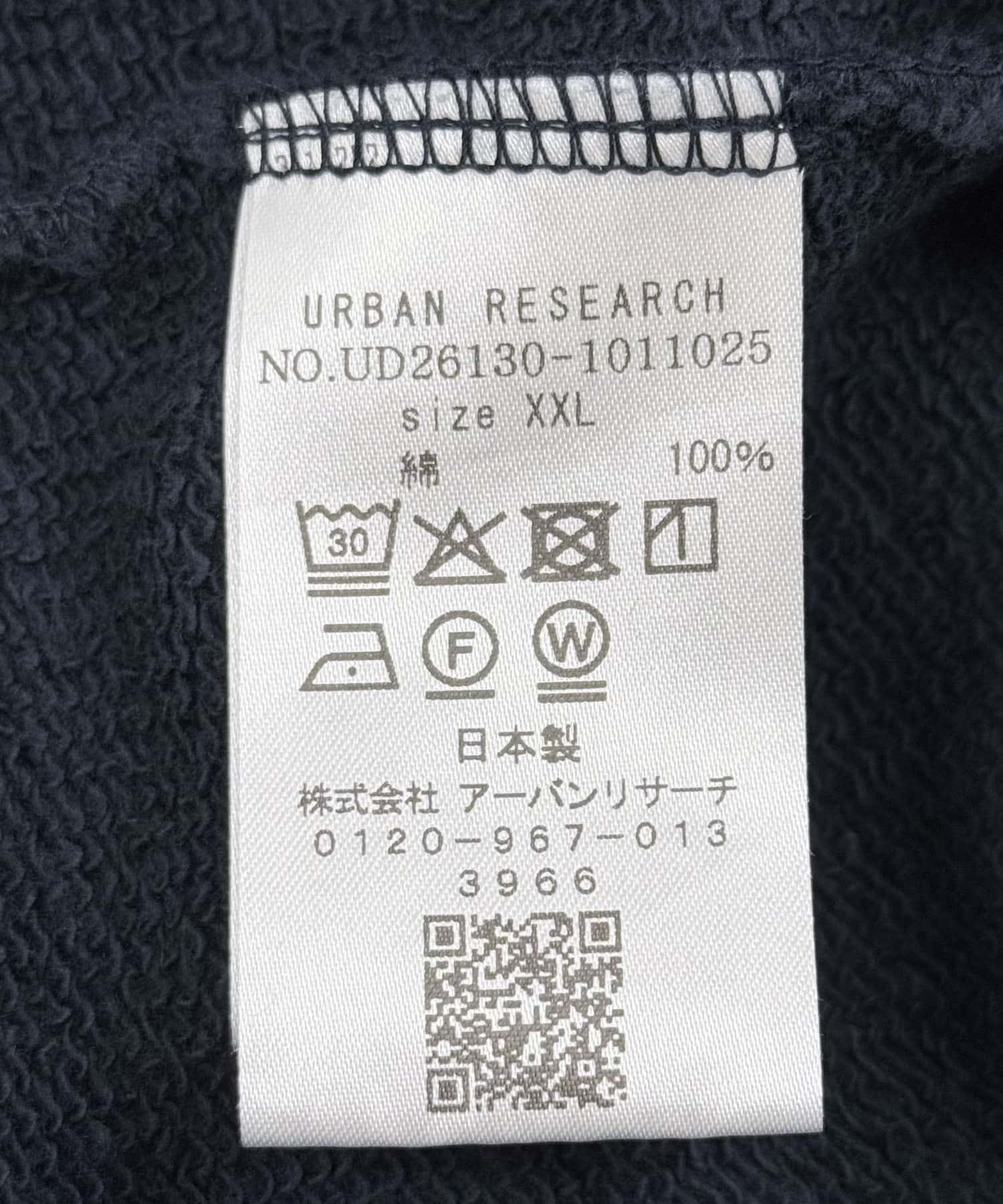 dDdDdDd　RAGLAN SLEEVE CREW SWEAT NAVY M