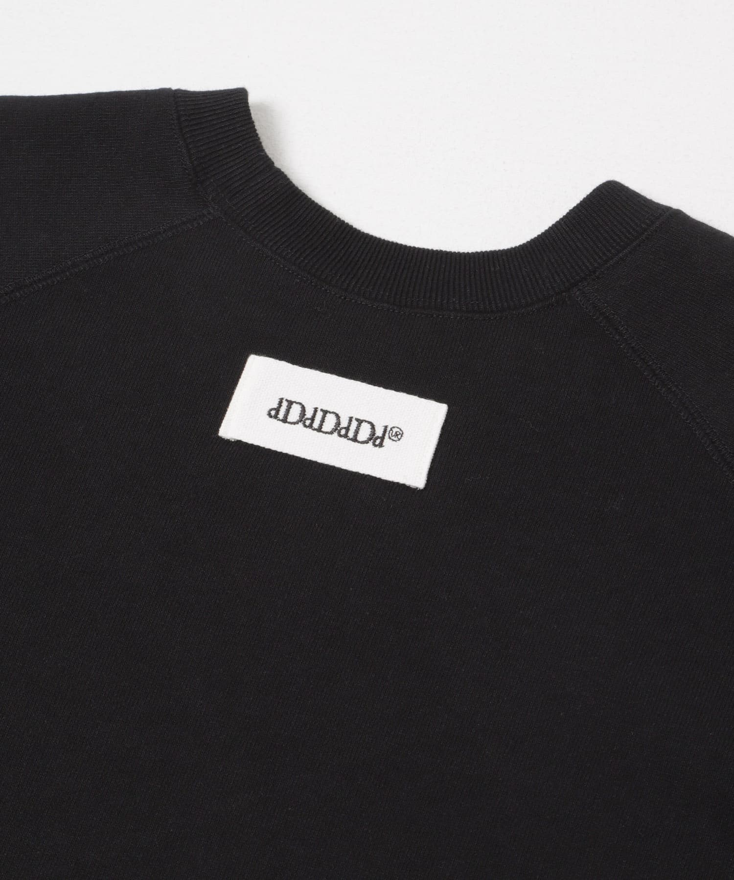 dDdDdDd　RAGLAN SLEEVE CREW SWEAT BLACK S