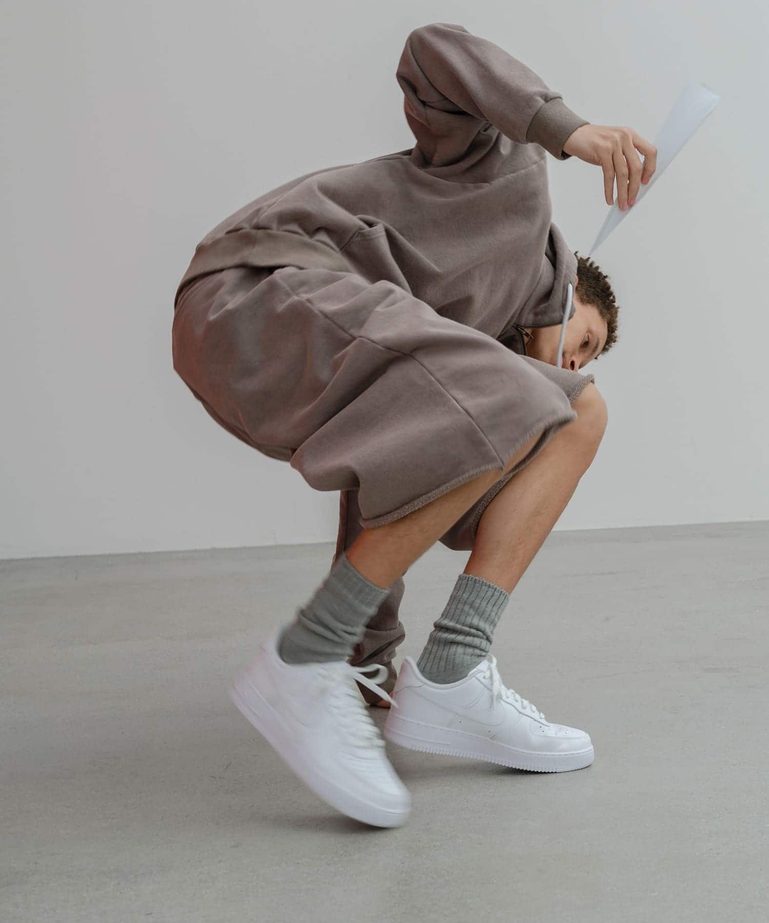 dDdDdDd　FADE BUGGY SWEAT SHORTS GRAY S