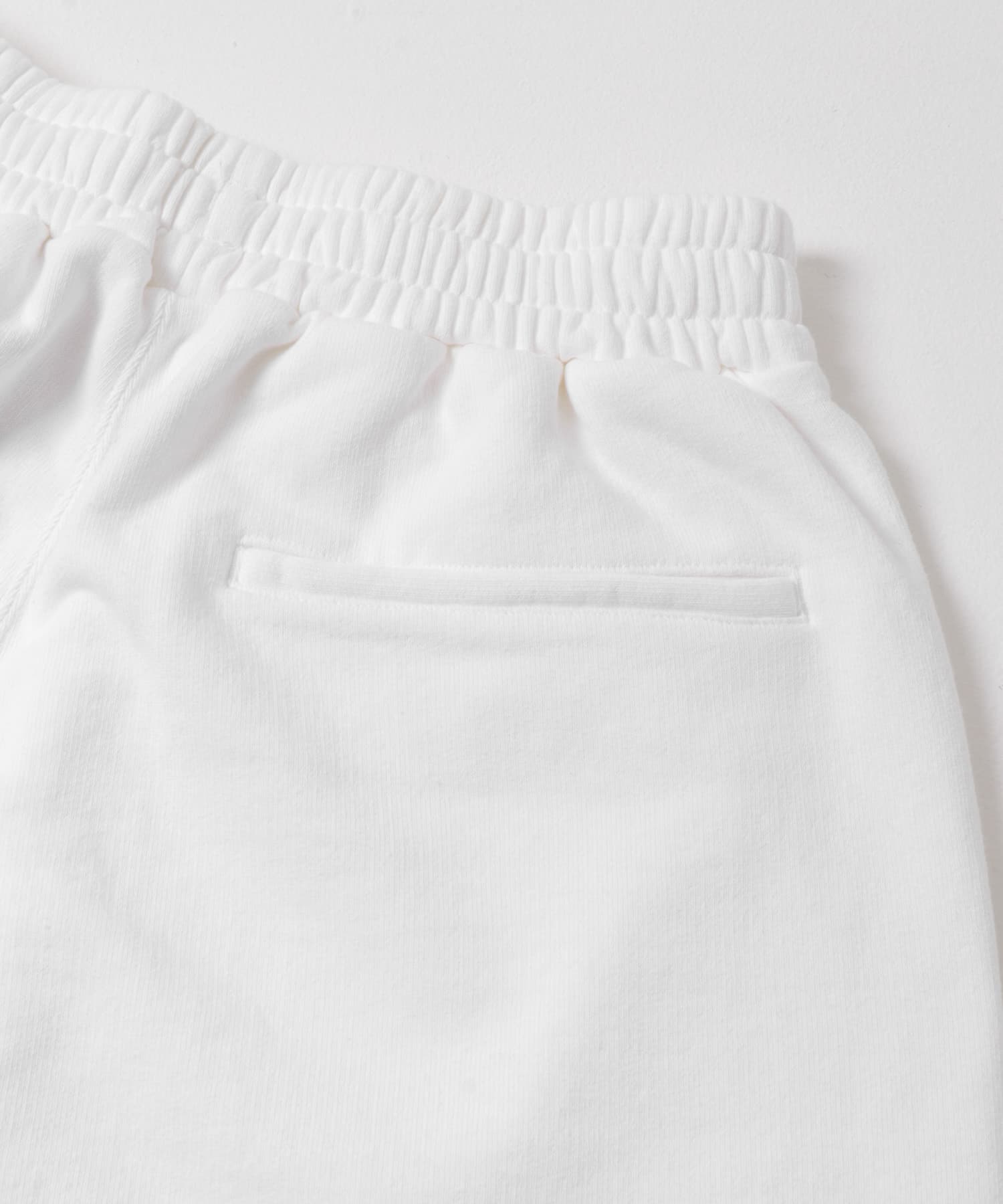 dDdDdDd　WIDE SWEAT SHORTS WHITE S