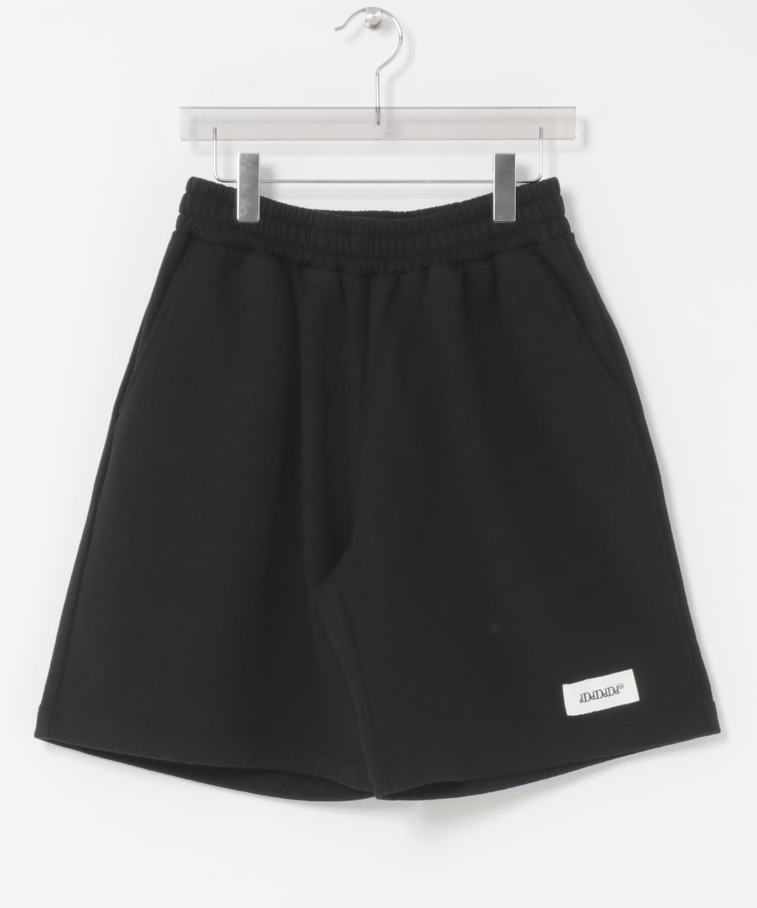 dDdDdDd　WIDE SWEAT SHORTS BLACK S