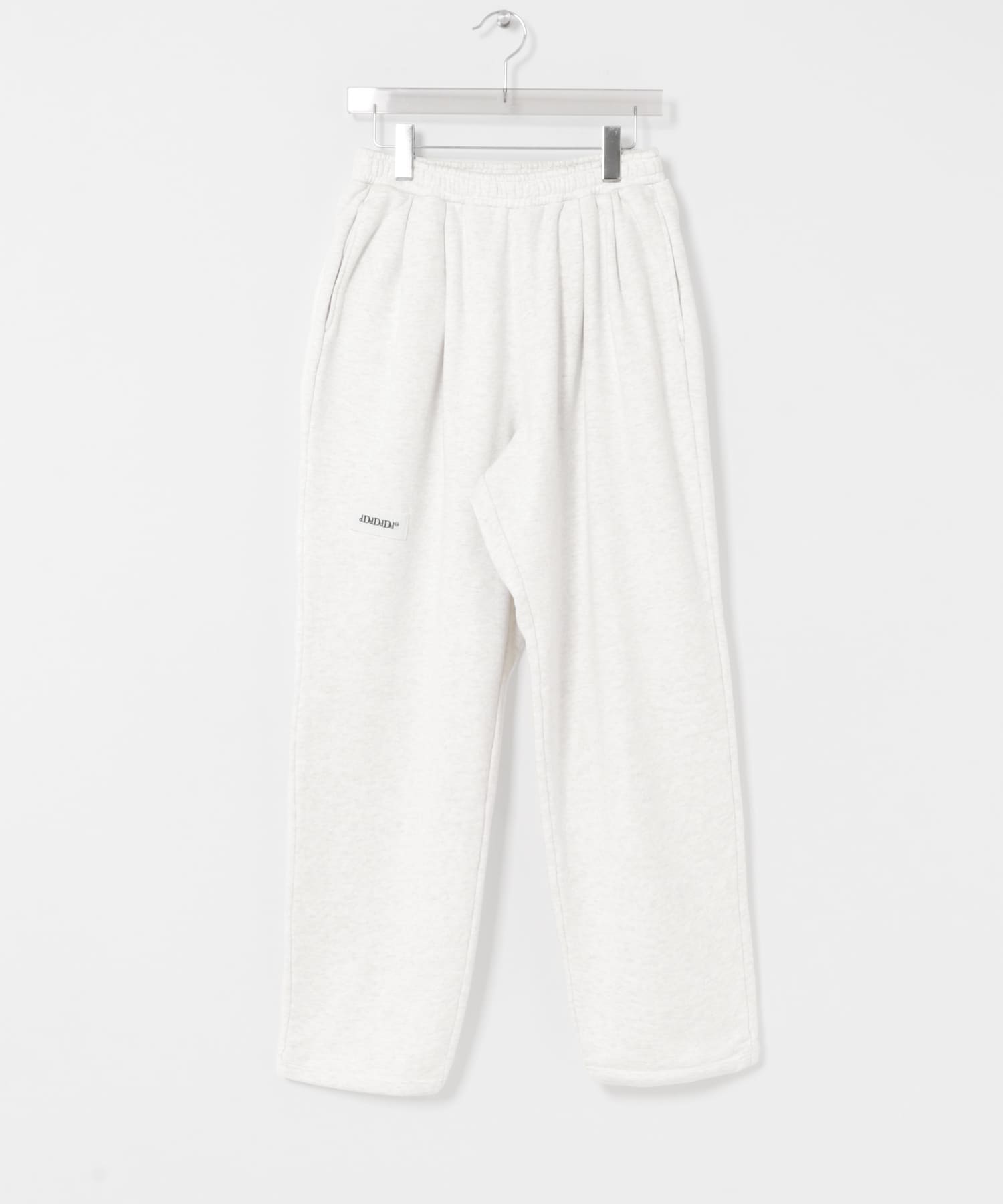 dDdDdDd　WIDE TAPERED SWEAT PANTS WHITE S