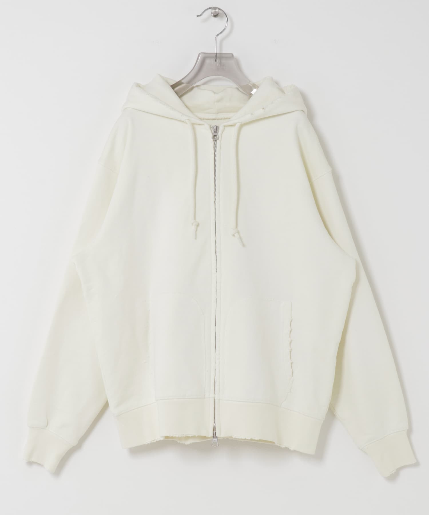 URBAN RESEARCH iD　AGING ZIP PARKA WHITE M