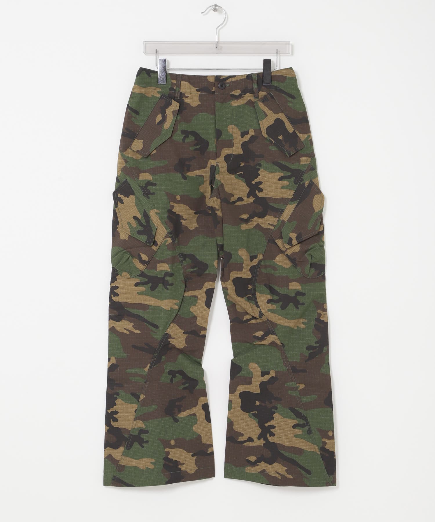 URBAN RESEARCH iD　3-D CUTTING CARGO PANTS WOOD LAND M