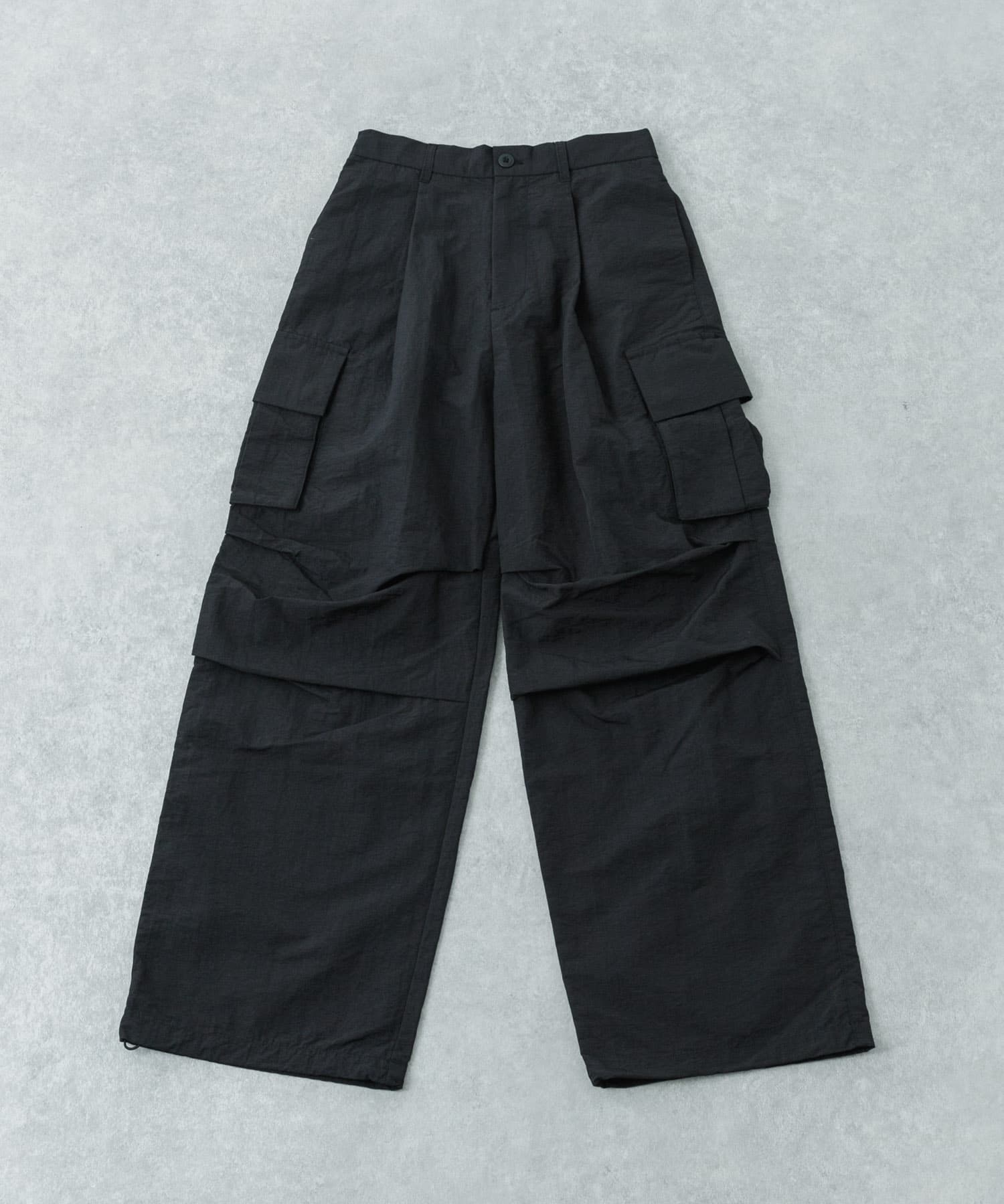 URBAN RESEARCH iD　TASLAN NYLON OVER PANTS BLACK M