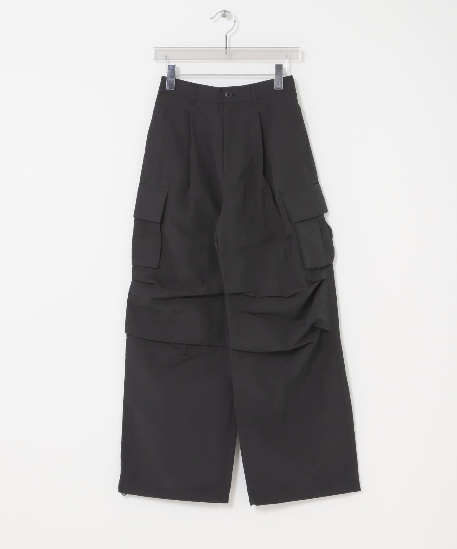 URBAN RESEARCH iD　TASLAN NYLON OVER PANTS BLACK M