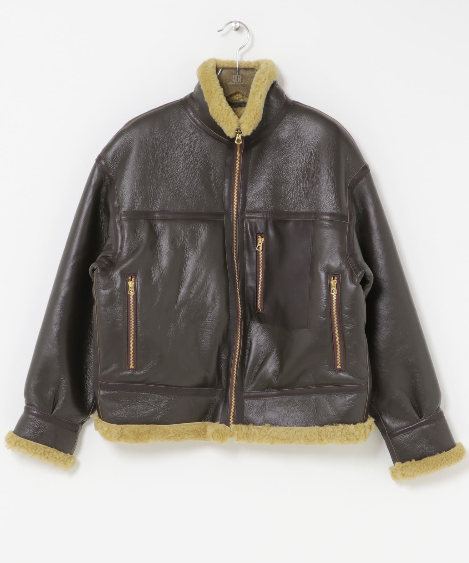 SEVEN BY SEVEN LEATHER ZIP UP BLOUSON(M 010 BLACK): アウター