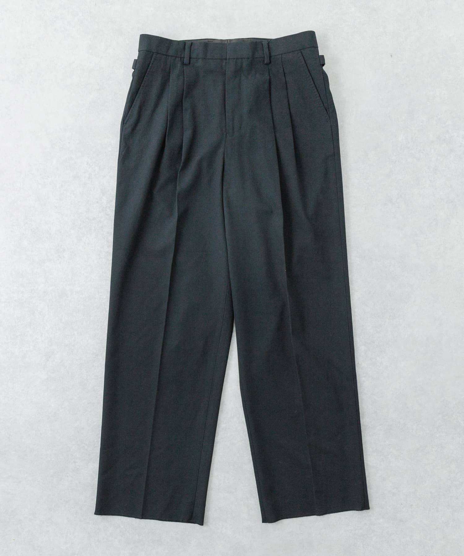 new basic　HIGH TWIST WOOL TROUSER