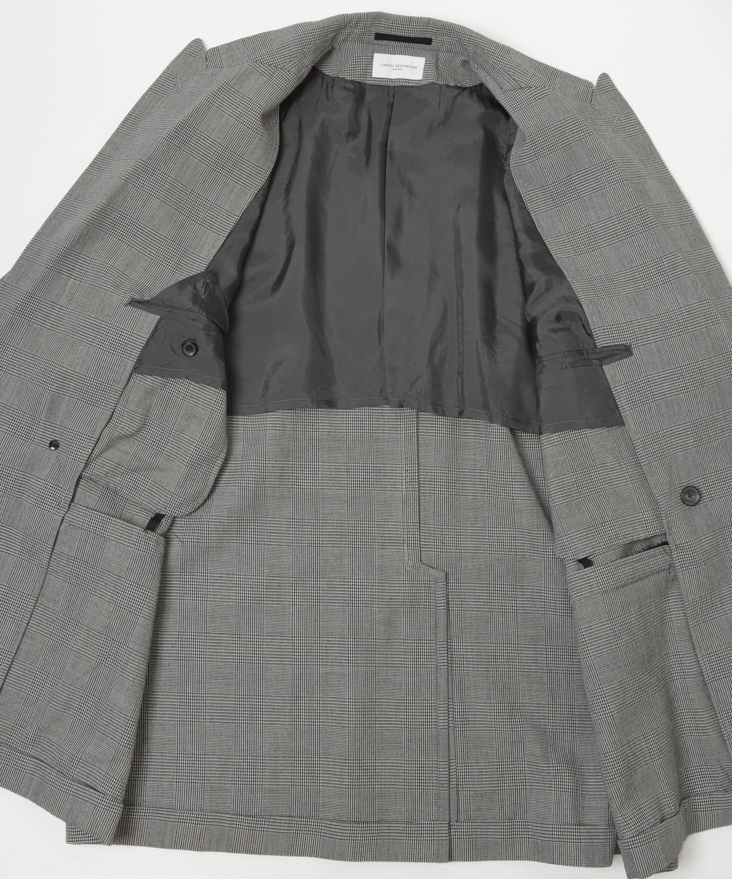 new basic　HIGH TWIST WOOL W JACKET CHECK M