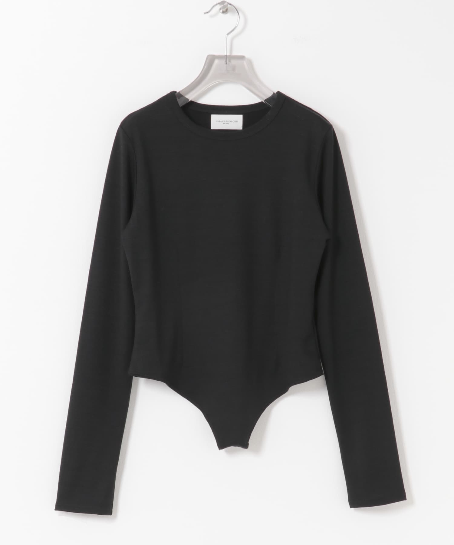 new basic　WASHABLE WOOL CONTOUR TOP BLACK Free