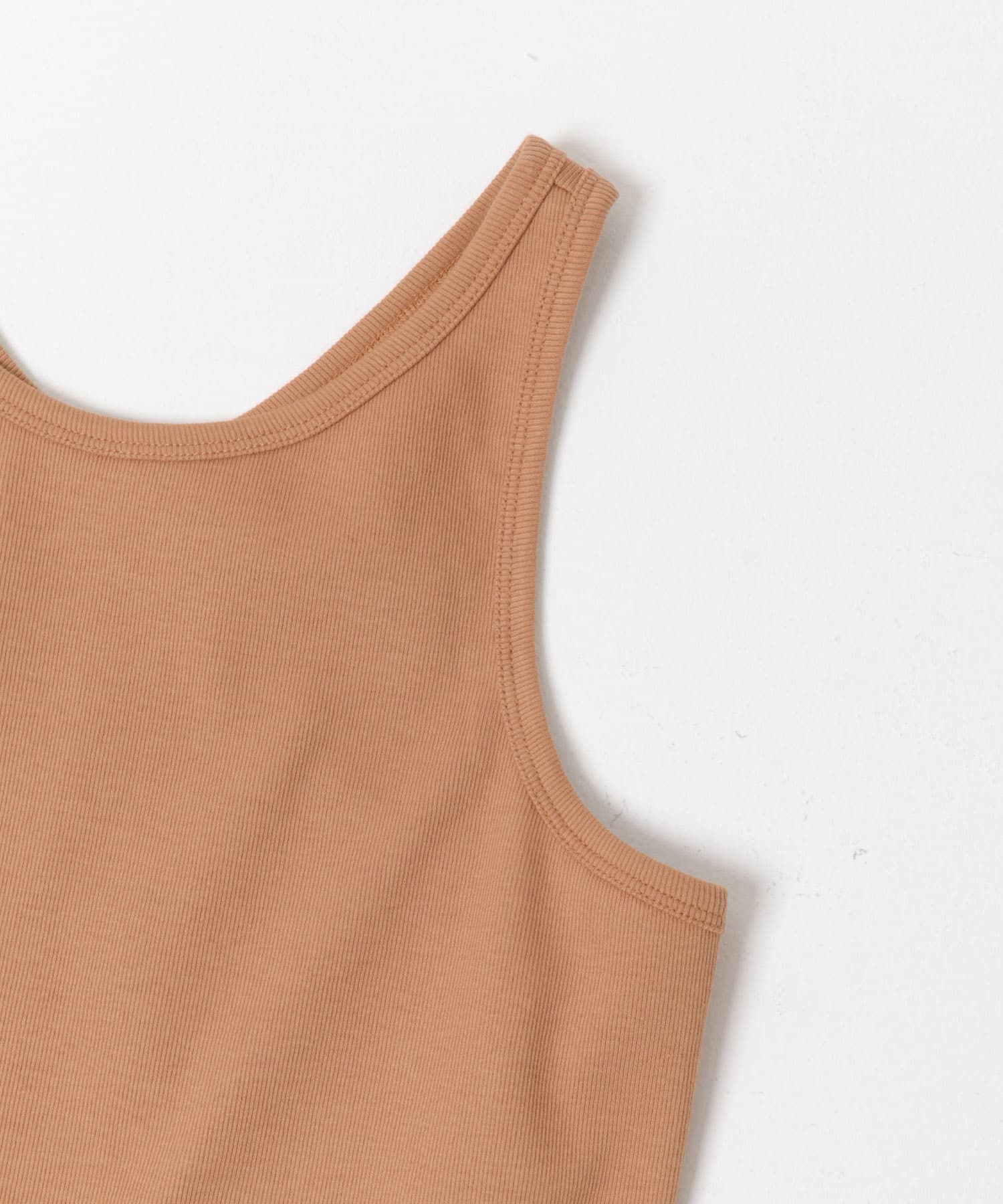 new basic　DEEP CUT W FACE TANK ORANGE Free