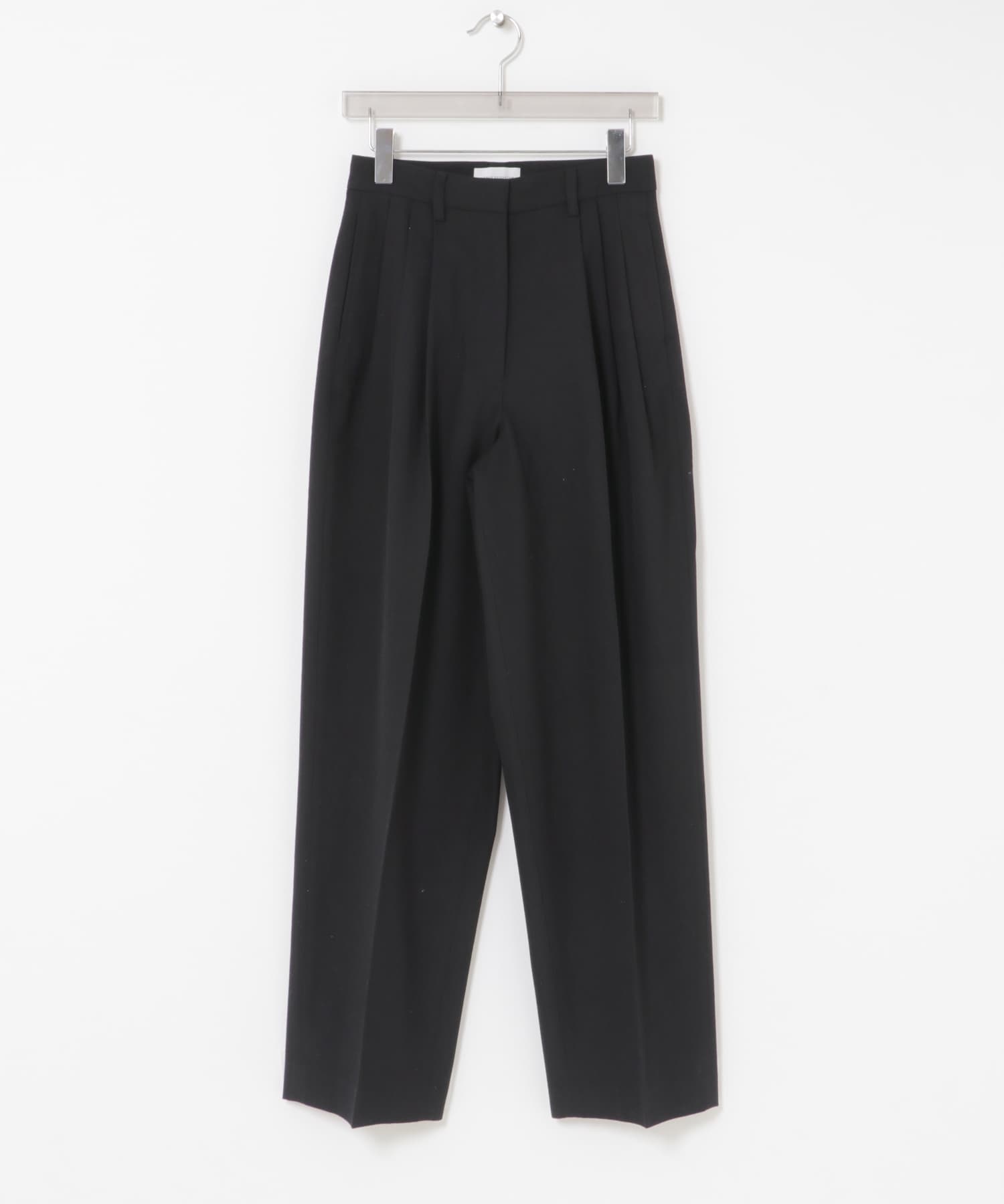 new basic　HIGH TWIST WOOL PANTS BLACK 36