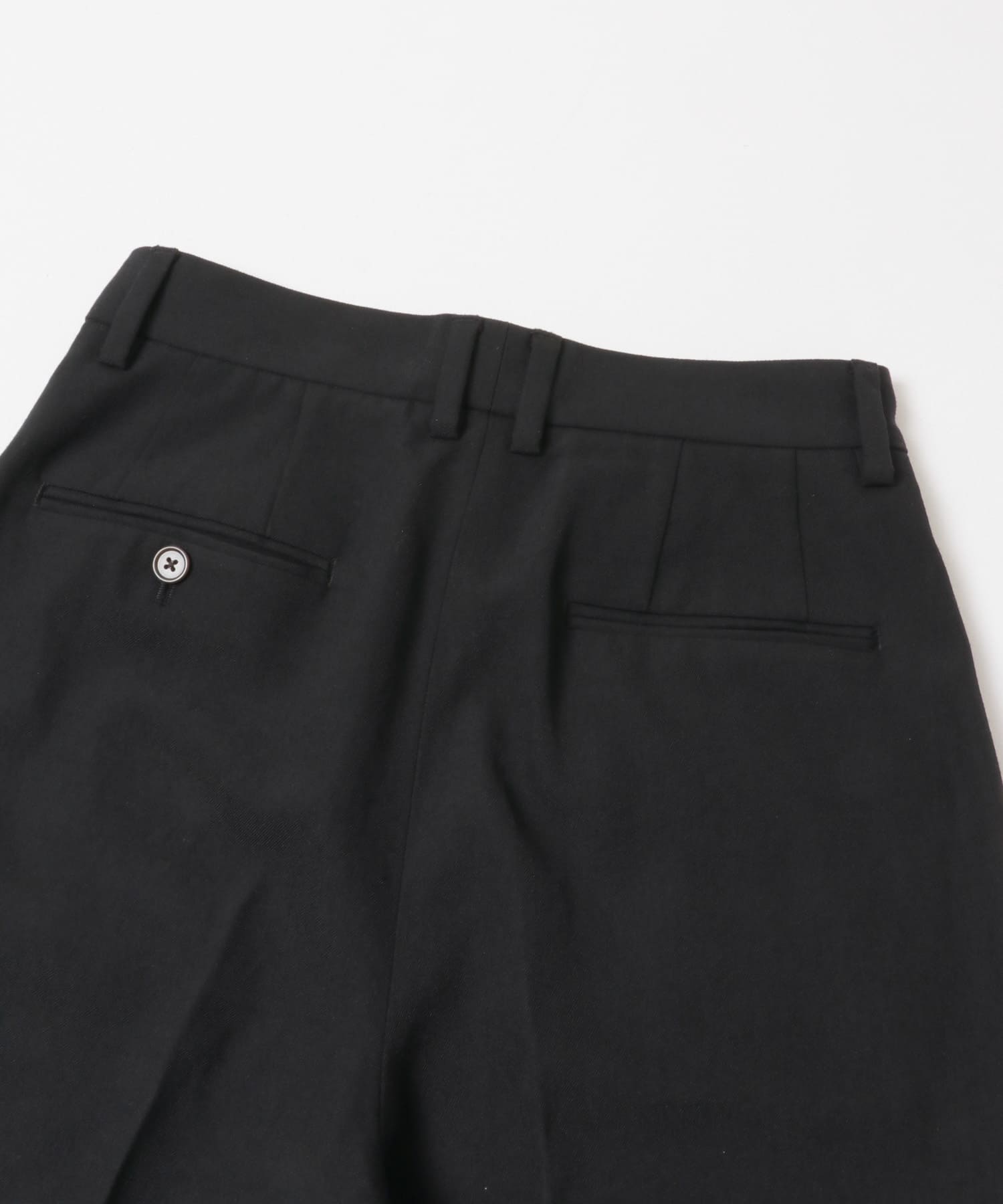 new basic　HIGH TWIST WOOL PANTS BLACK 36