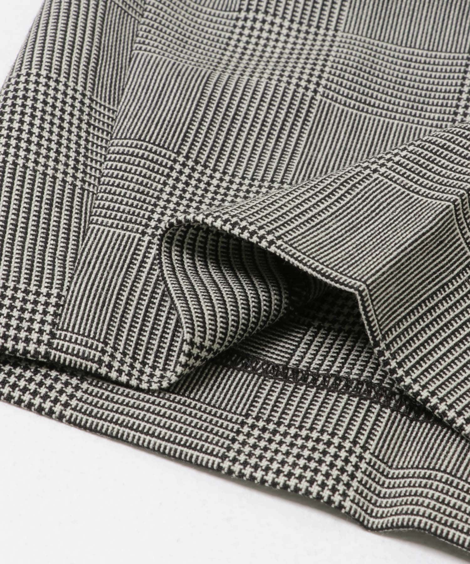 new basic　HIGH TWIST WOOL PANTS CHECK 36