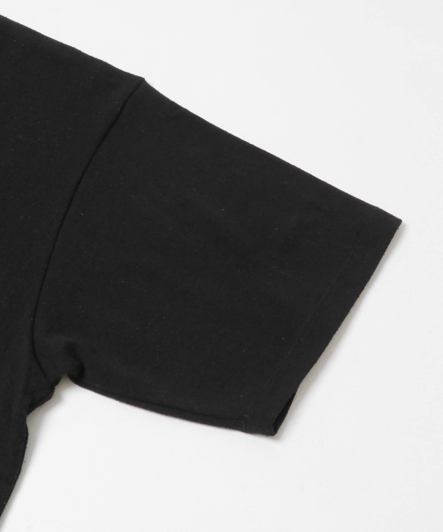 new basic　SILK NEP T-SHIRTS BLACK M