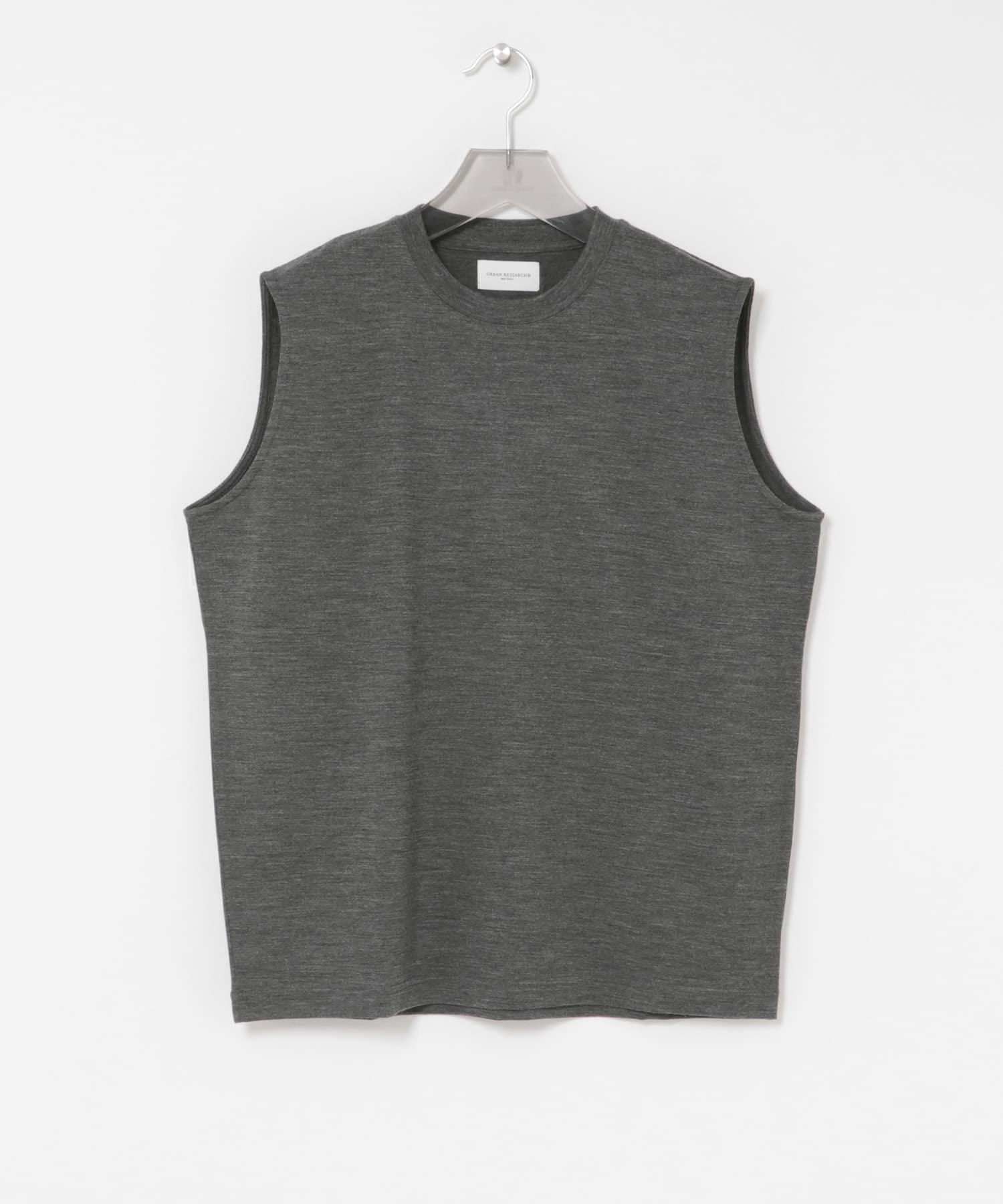 new basic　WASHABLE MERINO WOOL NO-SLEEVE
