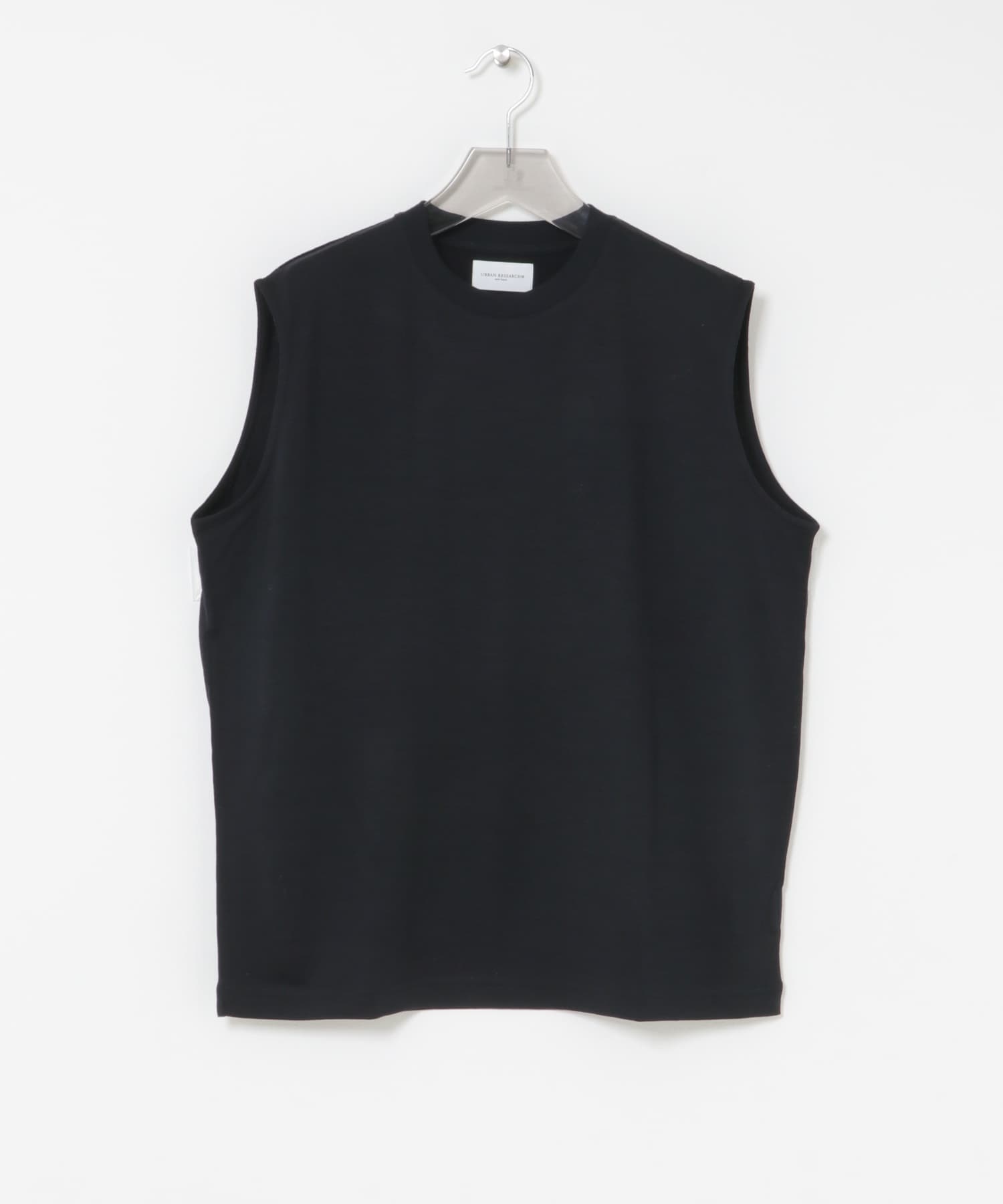 new basic　WASHABLE MERINO WOOL NO-SLEEVE NAVY M