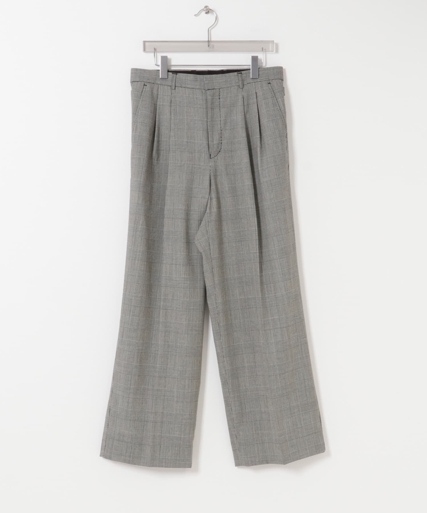 new basic　SILK LINEN TROUSER