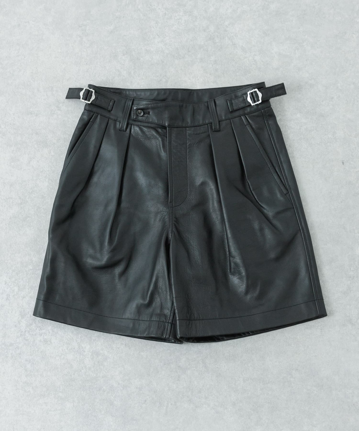 new basic　BUFFALOCALF GURKHA SHORTS BLACK M