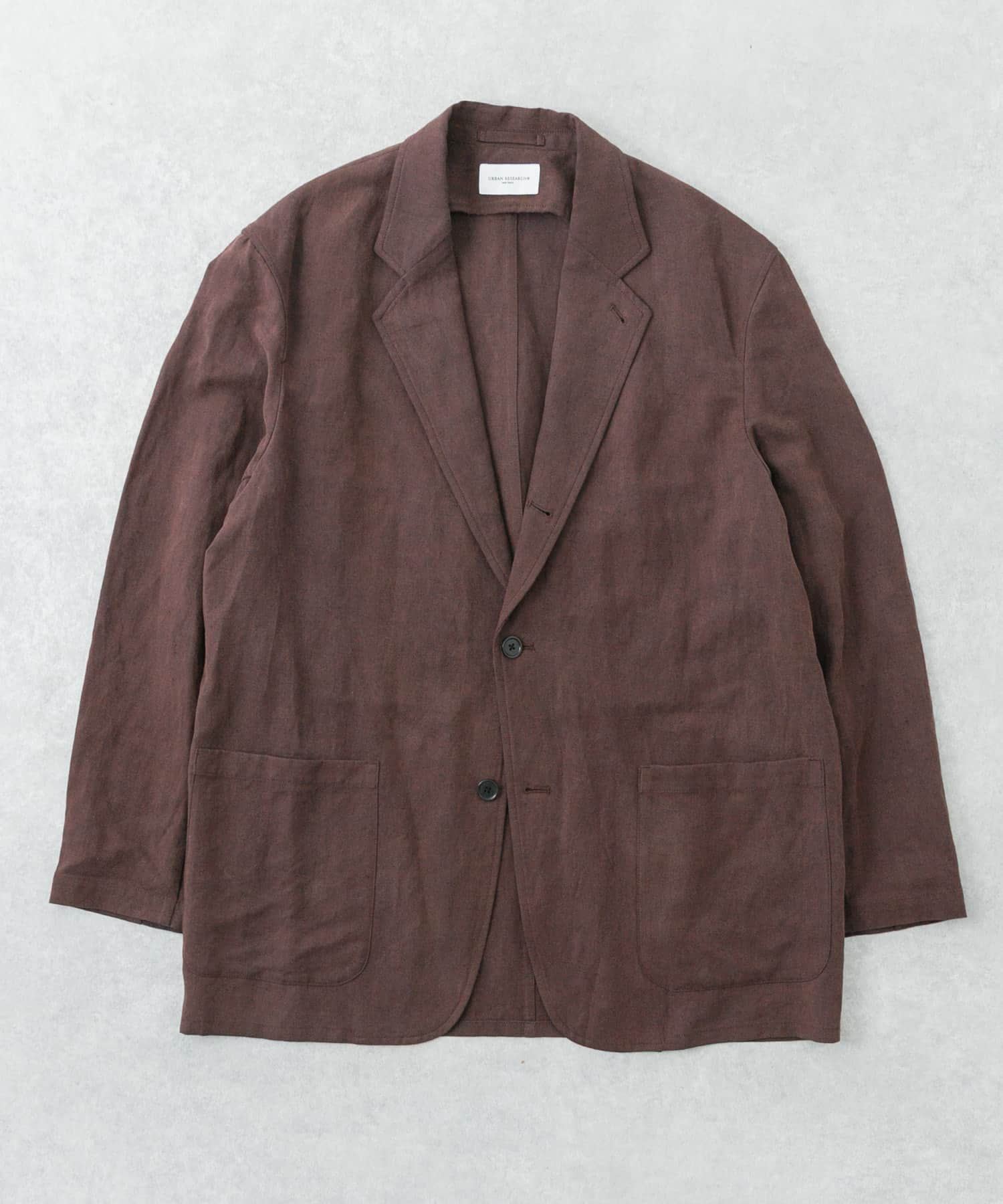 new basic　SILK LINEN SINGLE SHIRTS JACKET