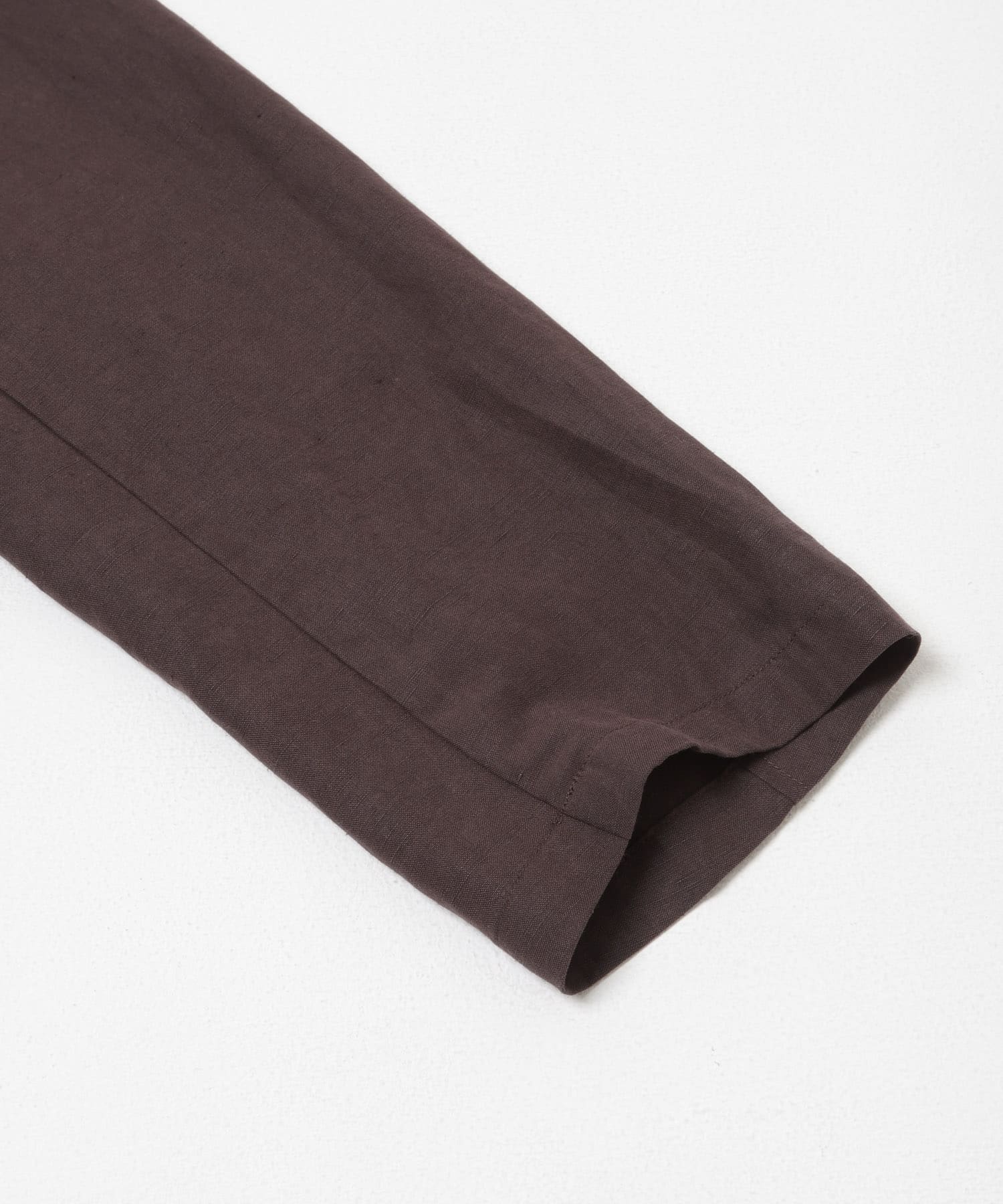 new basic　SILK LINEN DUBLE SHIRTS JACKET BROWN M