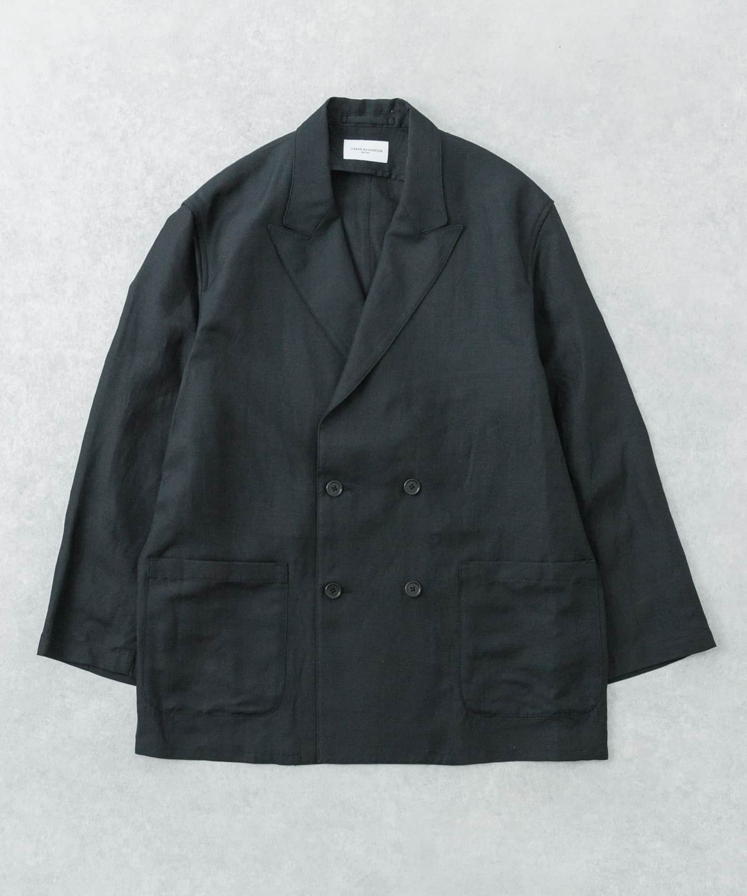 new basic　SILK LINEN DOUBLE SHIRTS JACKET