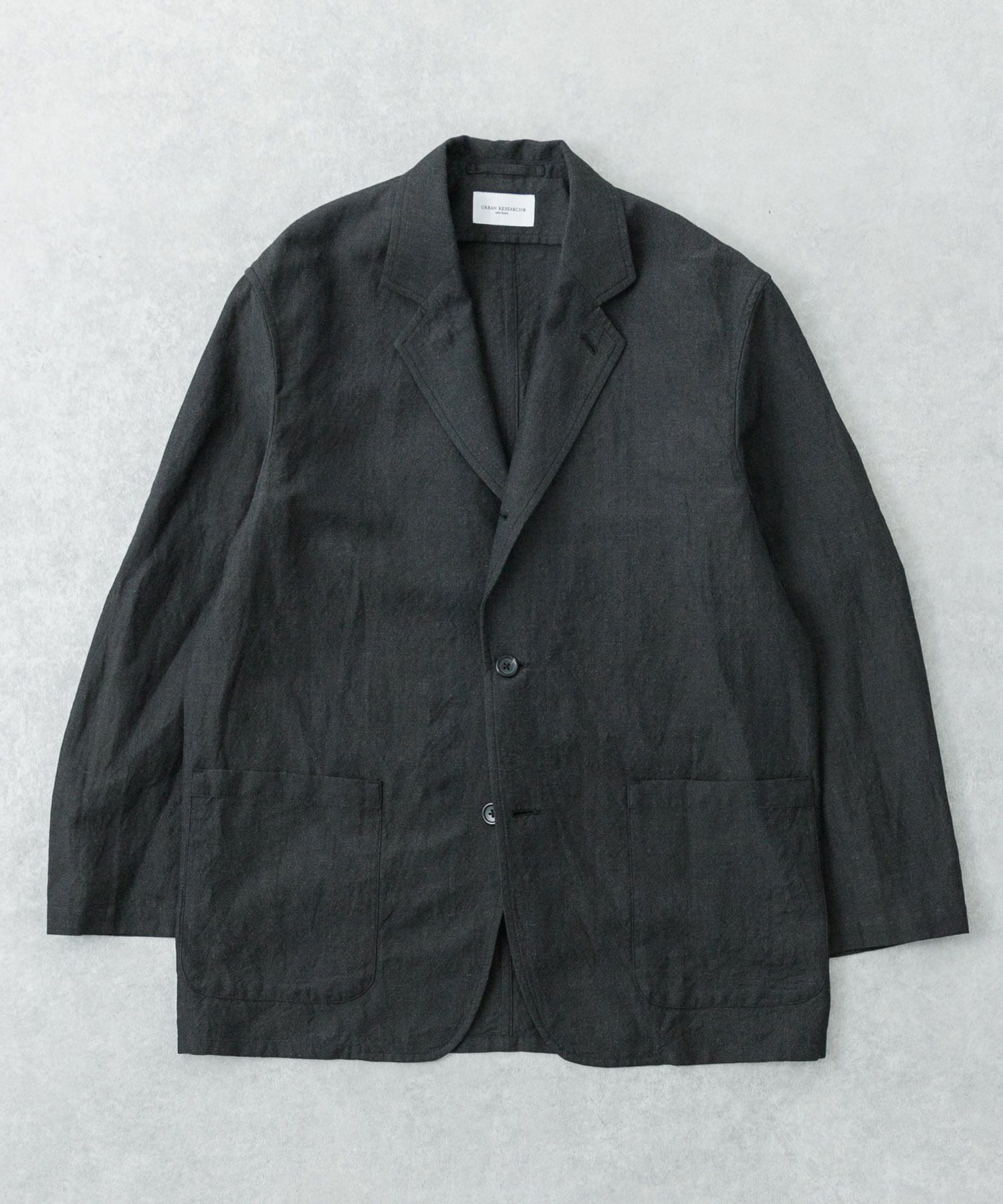 new basic　WOOL LINEN SINGLE SHIRTS JACKET