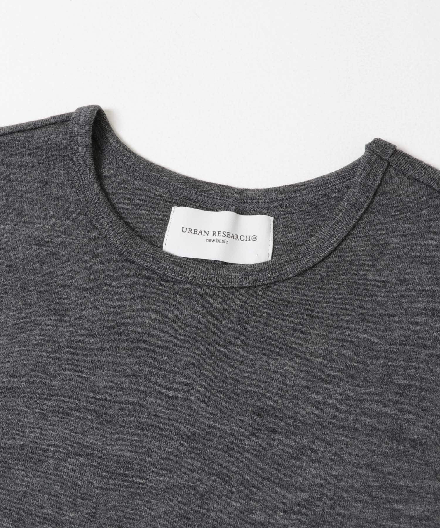 new basic　WASHABLE WOOL BABY T-SHIRTS CHARCOAL 36