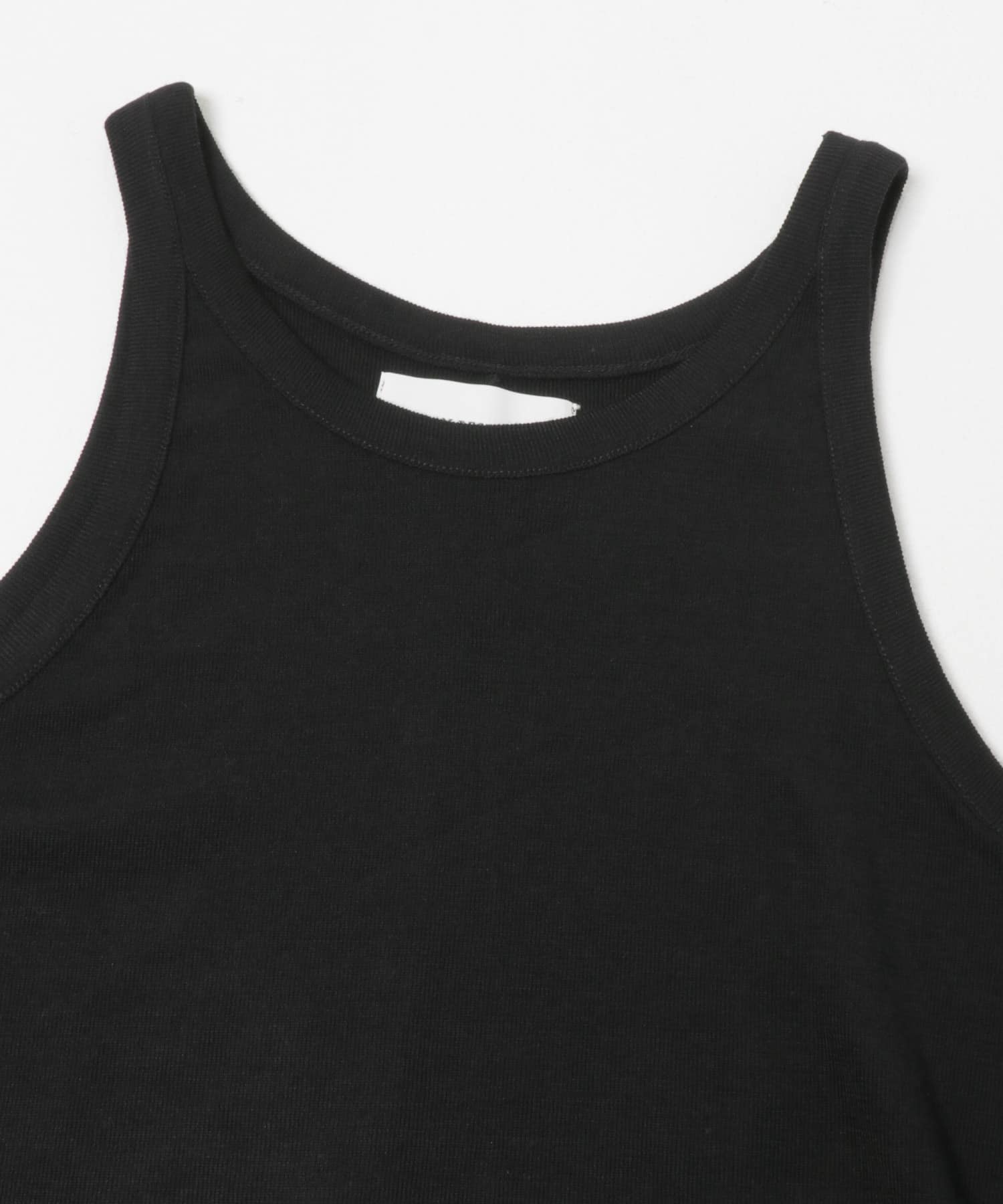 new basic　WASHABLE WOOL TANK TOP BLACK 38