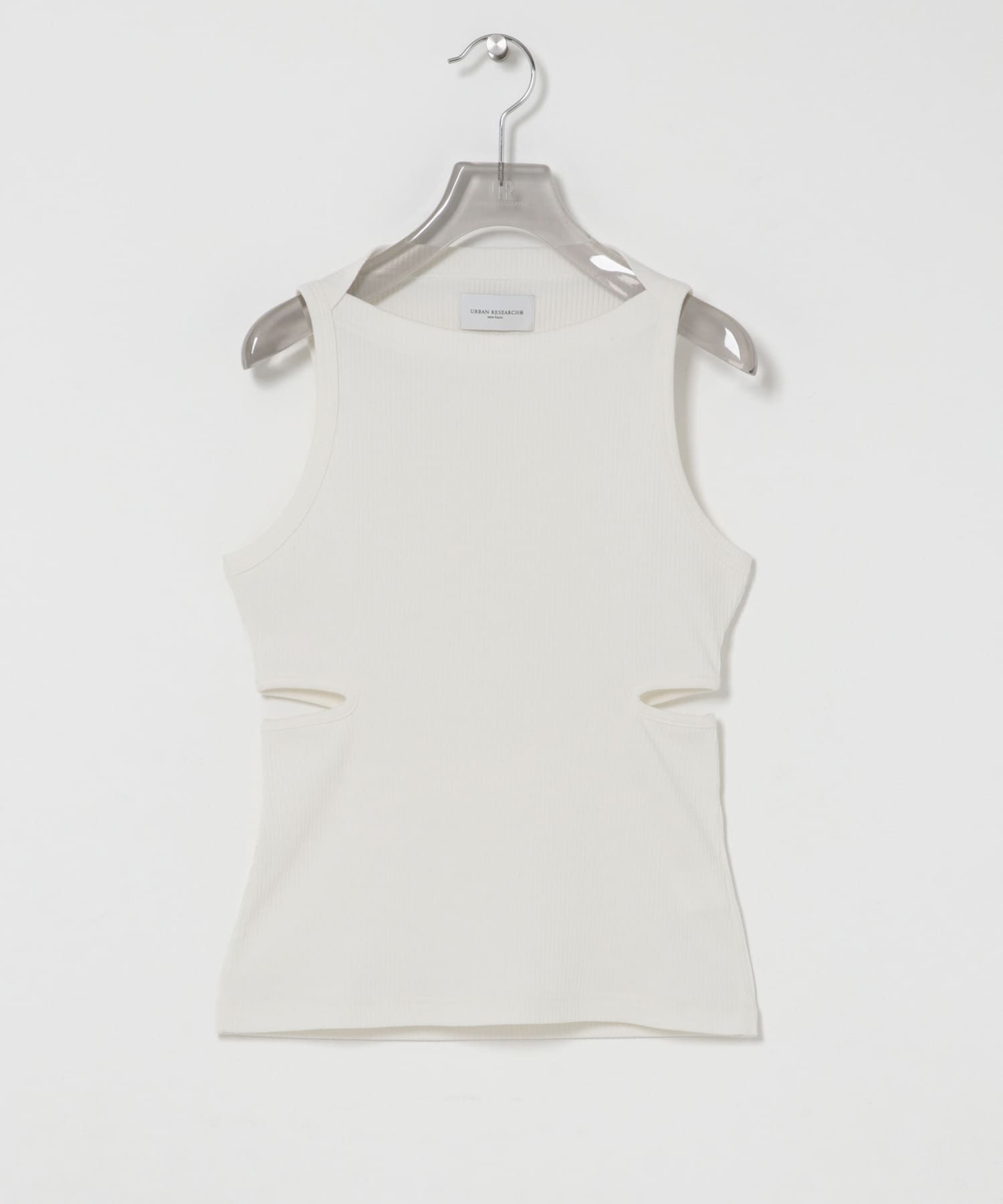 new basic　SIDE SLIT RIB TOPS