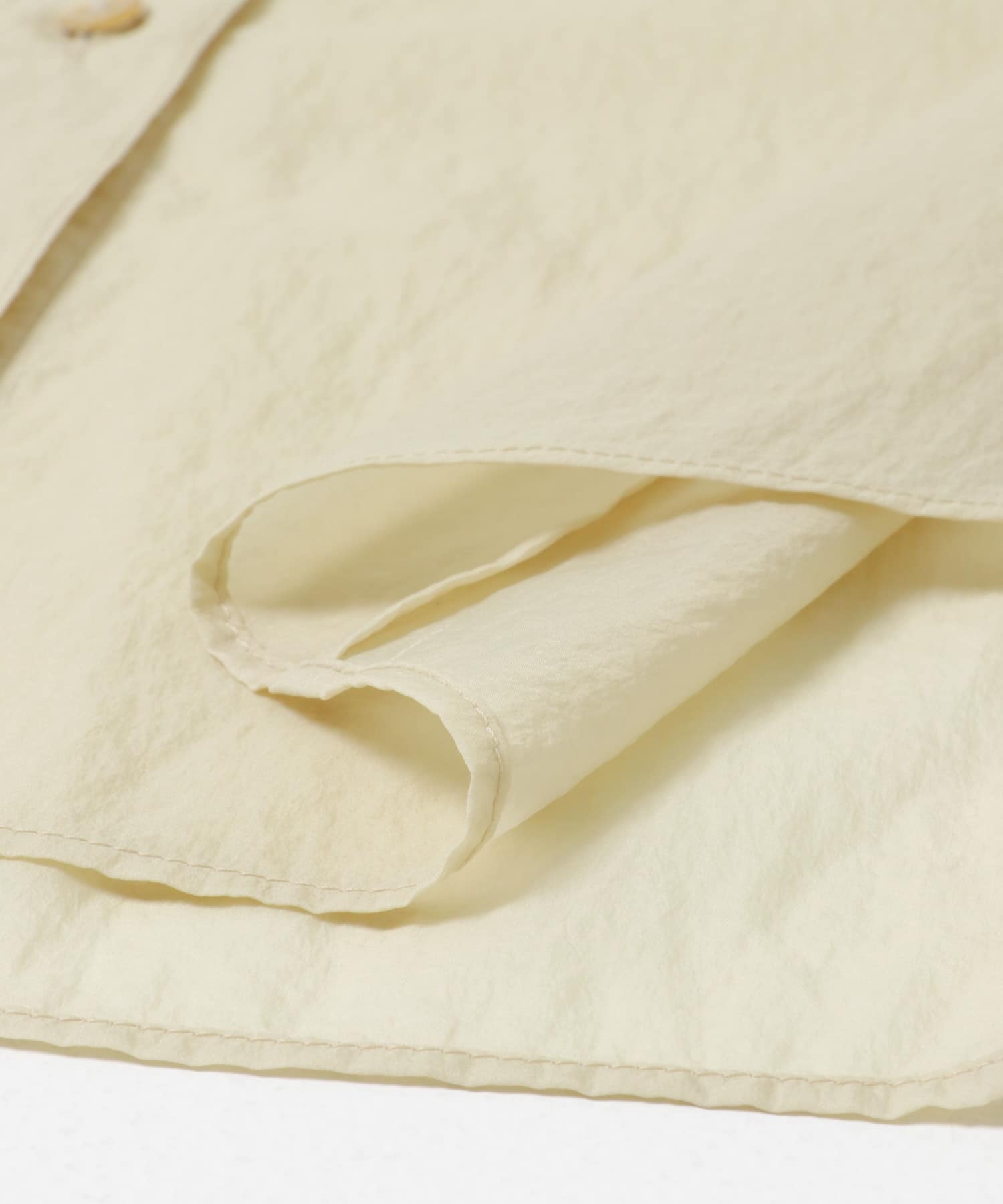 new basic　AIR SHEER SHIRTS LT BEIGE Free