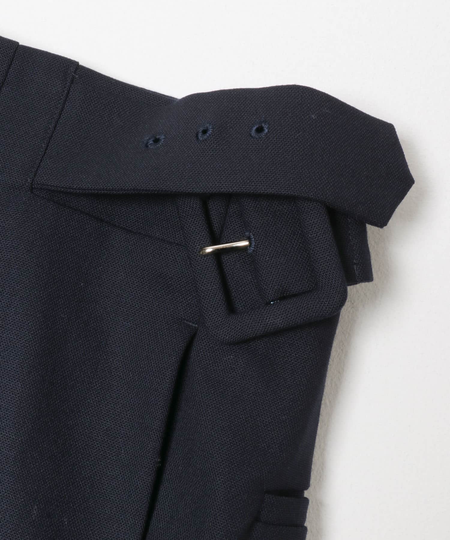 new basic　WOOL CAPRI PANTS NAVY 36