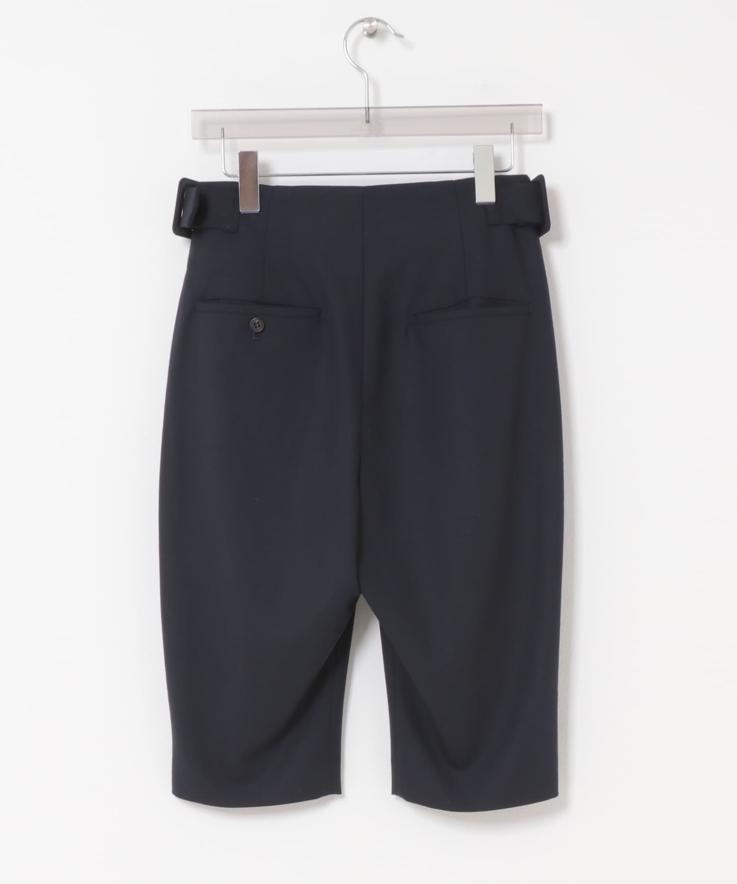 new basic　WOOL CAPRI PANTS NAVY 36