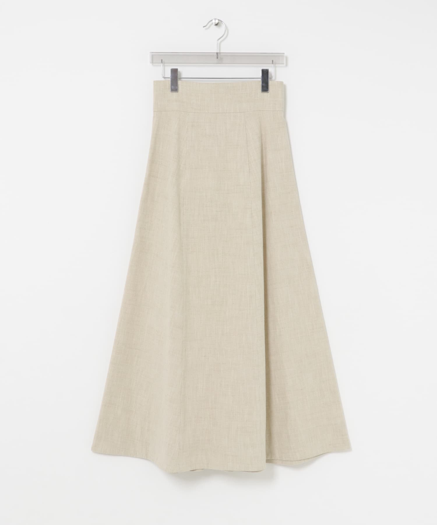 new basic　SLAB NEP FLARE SKIRT BEIGE 36