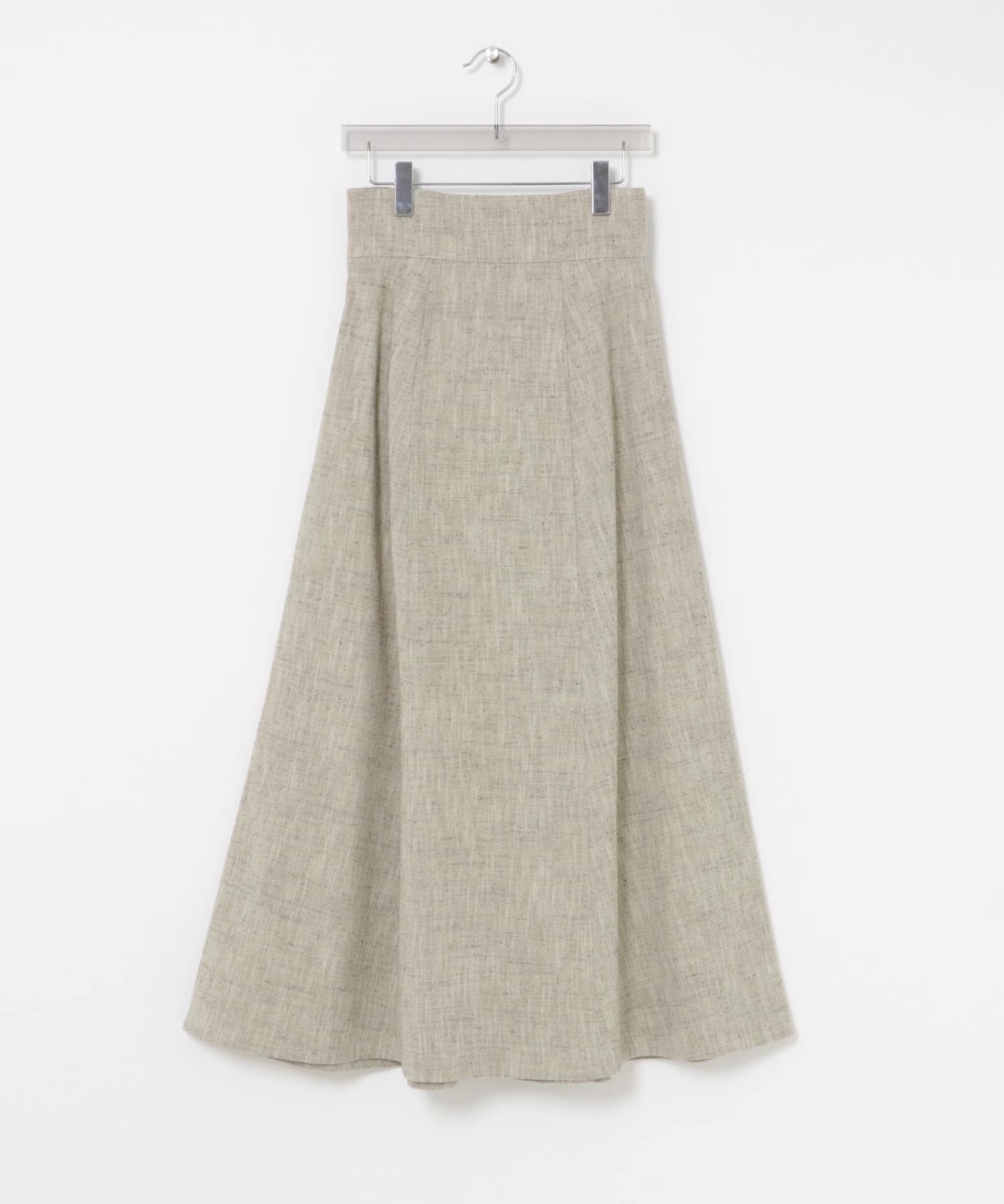 new basic　SLAB NEP FLARE SKIRT GRAY 36