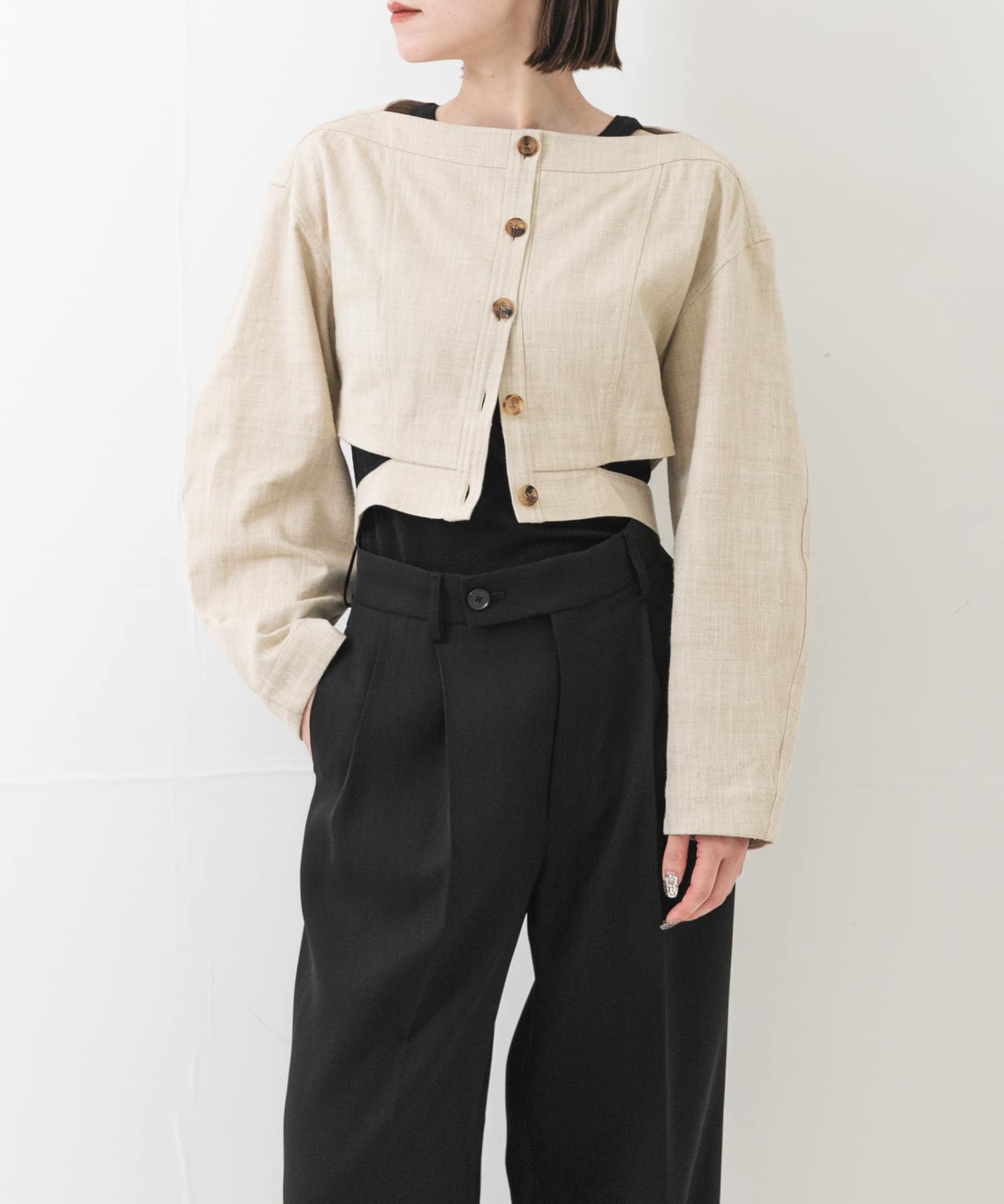 new basic　SLAB NEP BELT JACKET