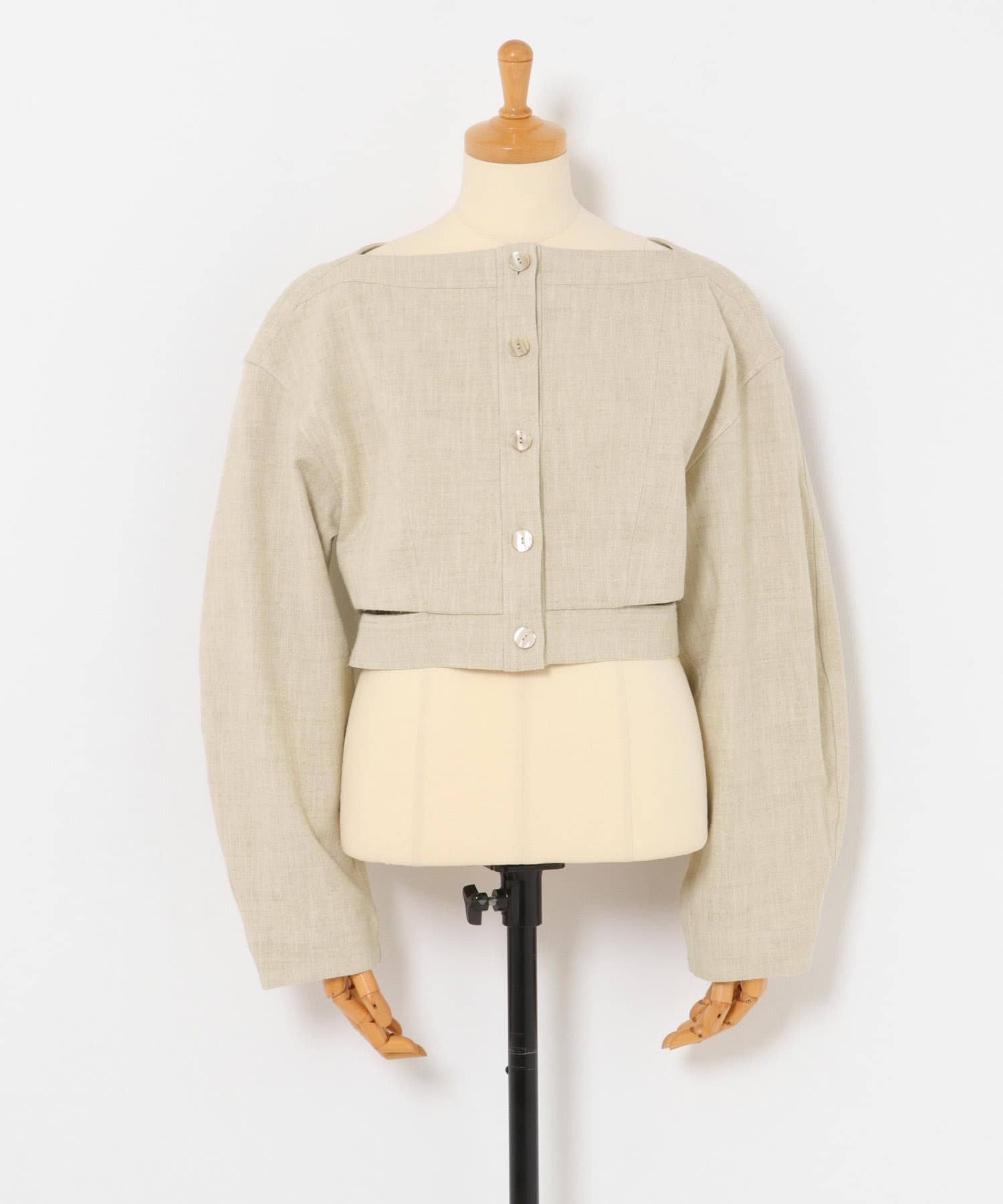 new basic　SLAB NEP BELT JACKET BEIGE 38