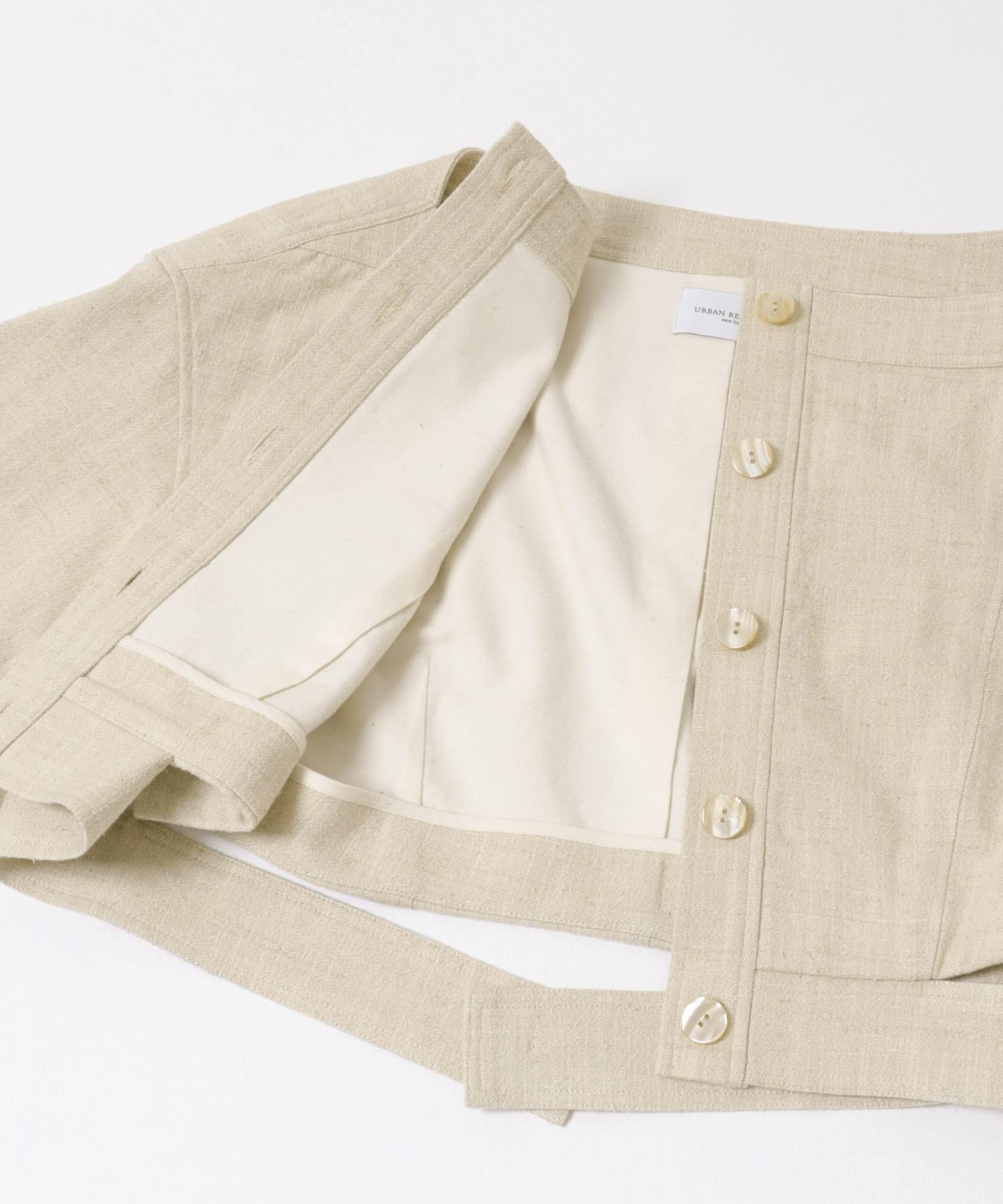 new basic　SLAB NEP BELT JACKET BEIGE 38