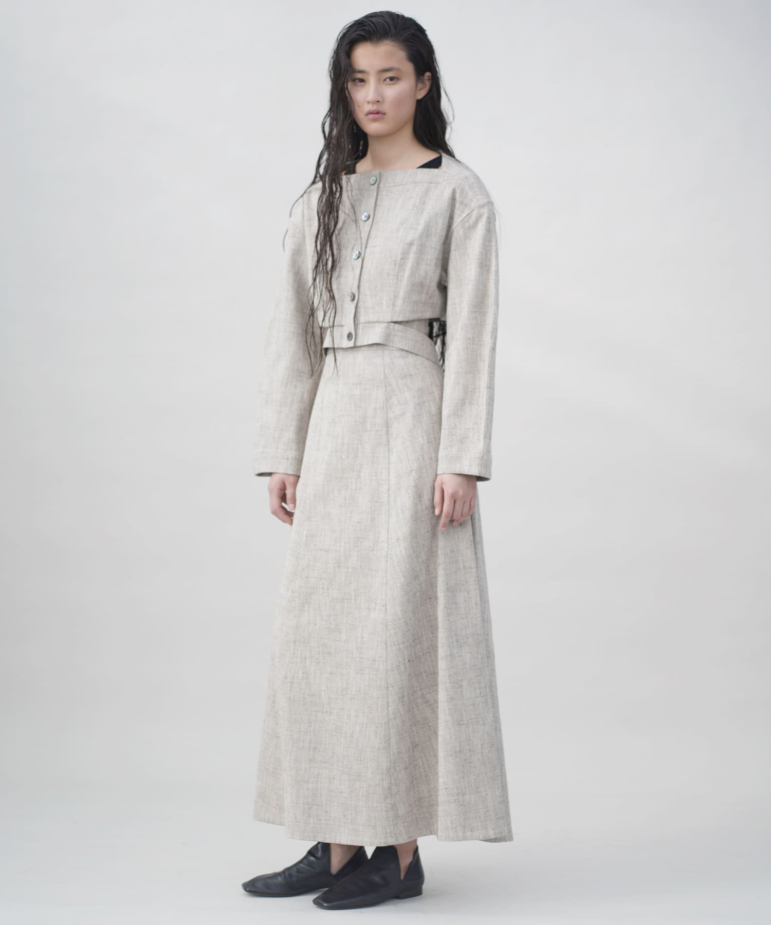 new basic　SLAB NEP BELT JACKET