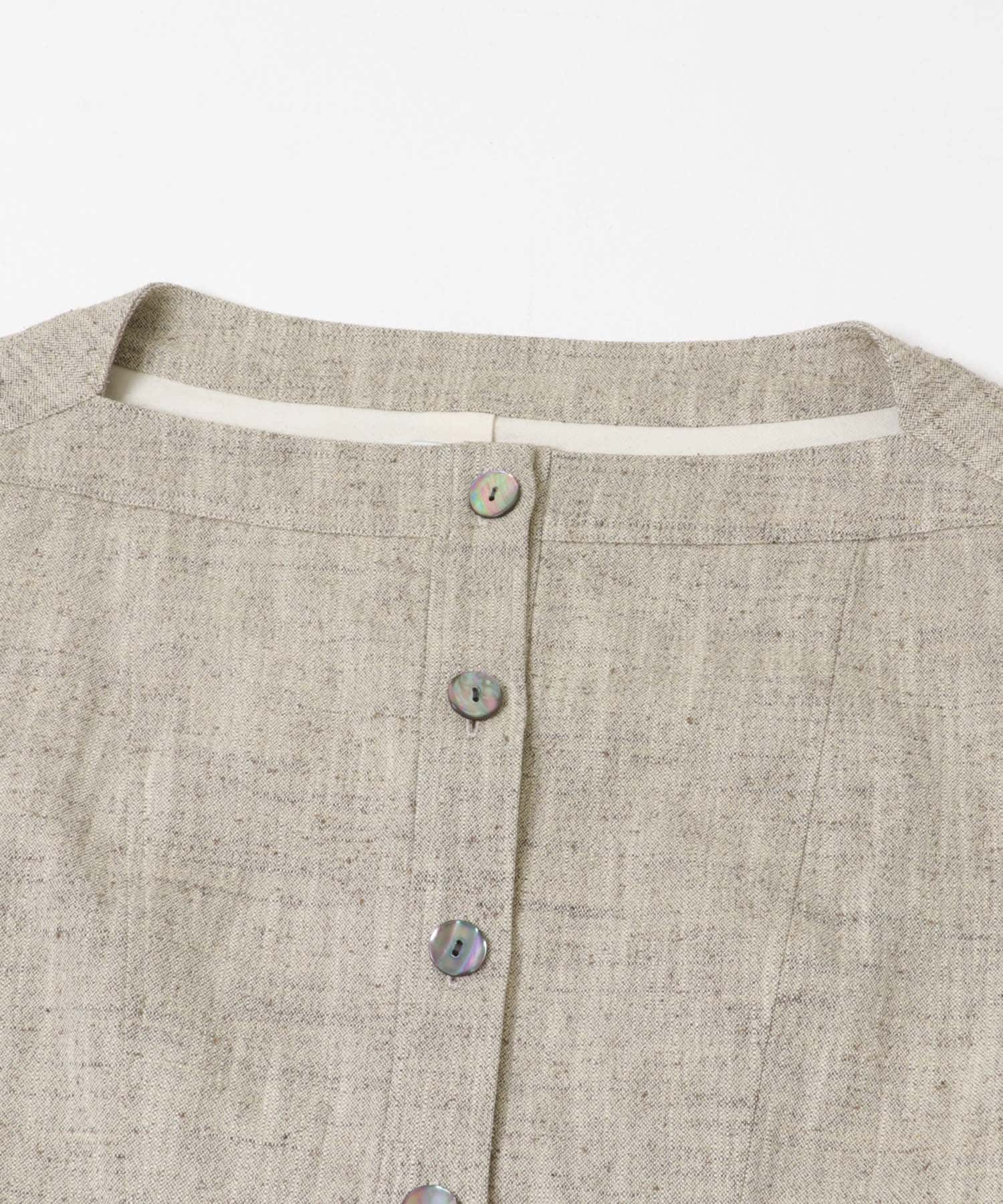 new basic　SLAB NEP BELT JACKET GRAY 38