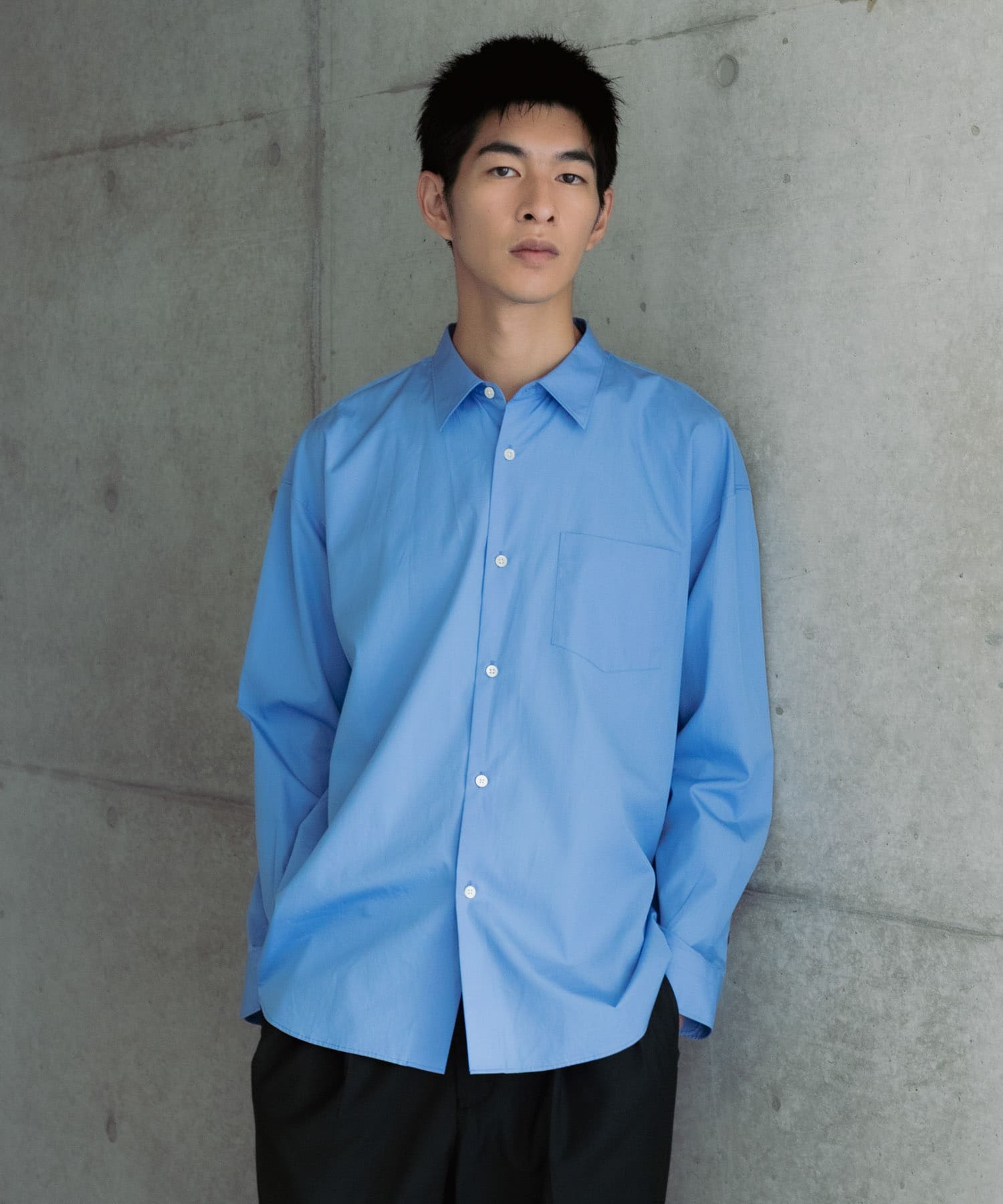 new basic　THOMAS MASON LONG-SLEEVE OVER SHIRTS