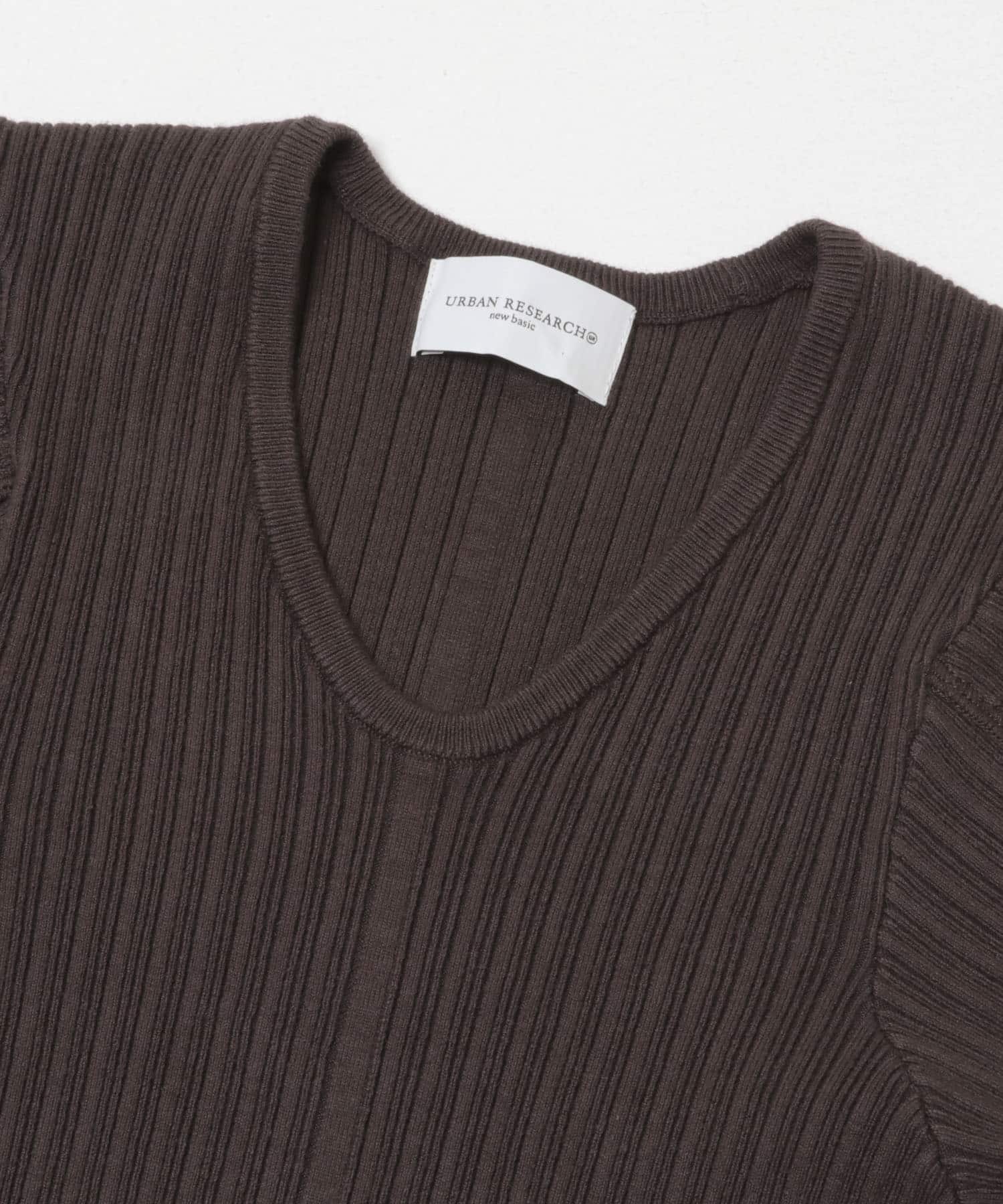 new basic　FRAME FLUID KNIT DK BROWN Free