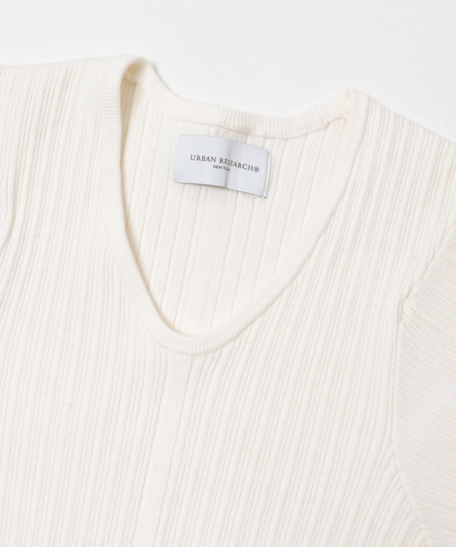 new basic　FRAME FLUID KNIT WHITE Free