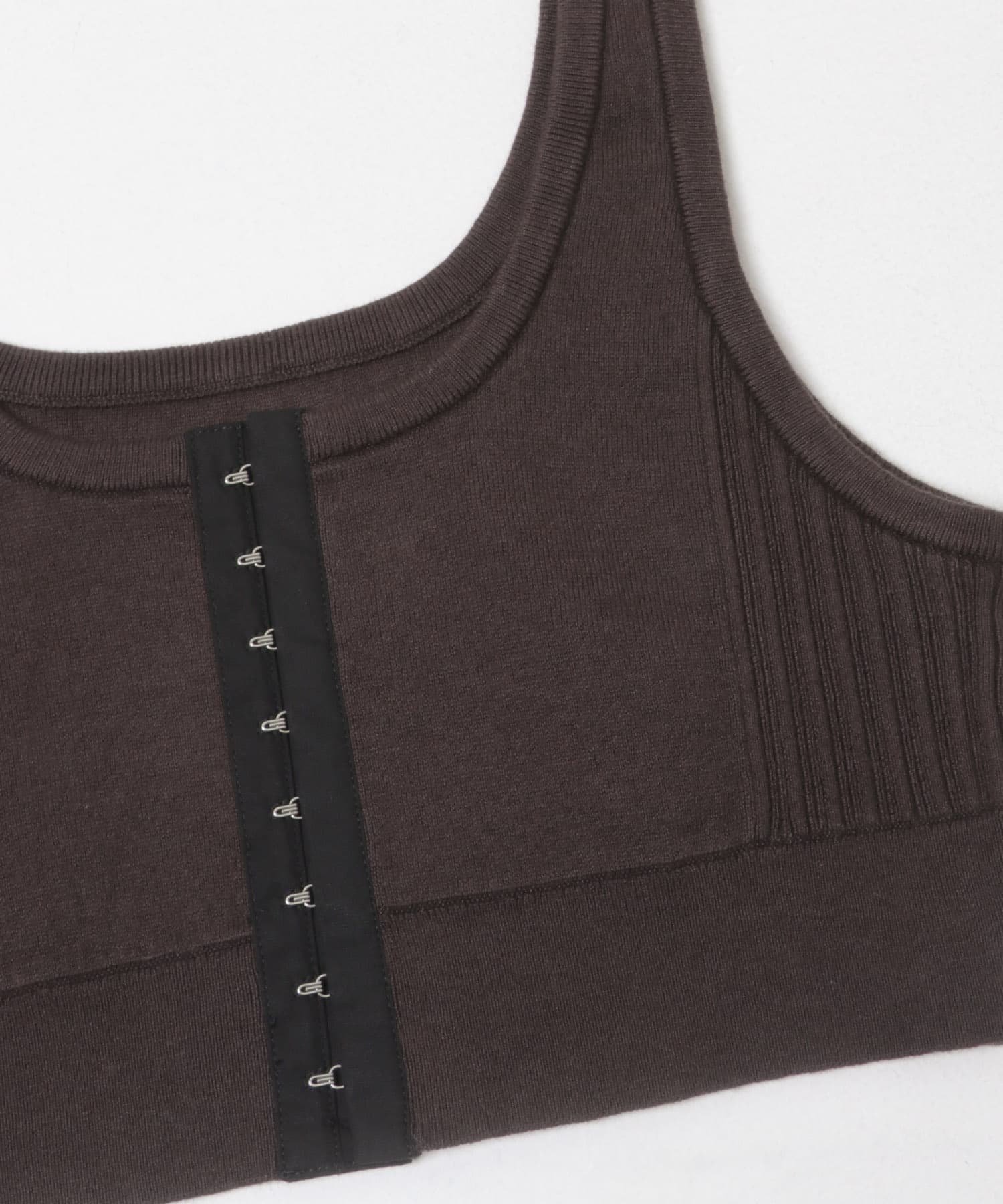 new basic　FLUID KNIT BUISTIER DK BROWN Free