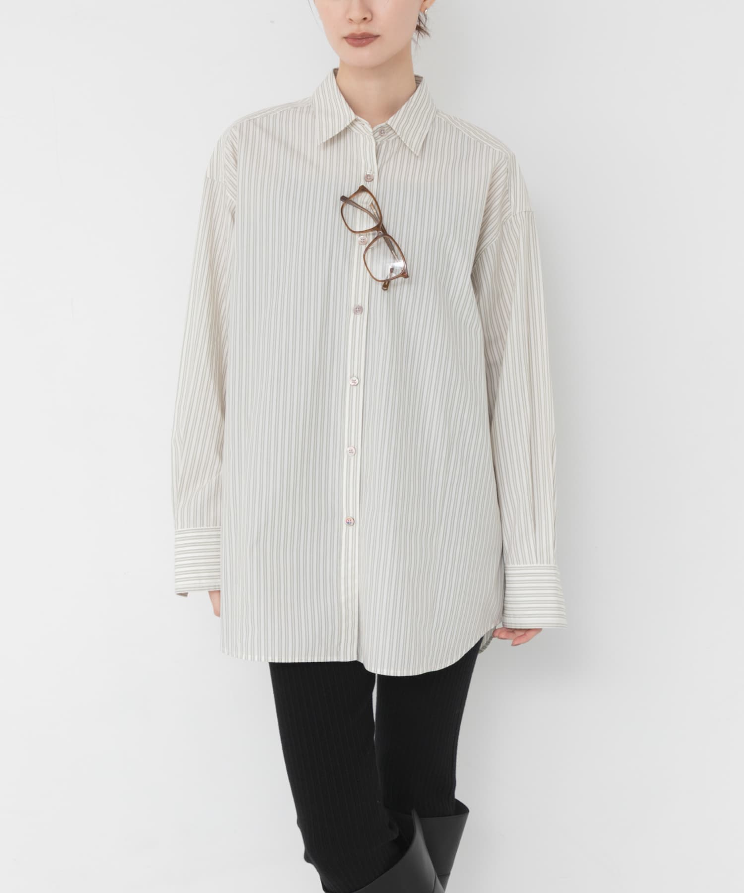 new basic　QUIET STRIPE SHIRTS